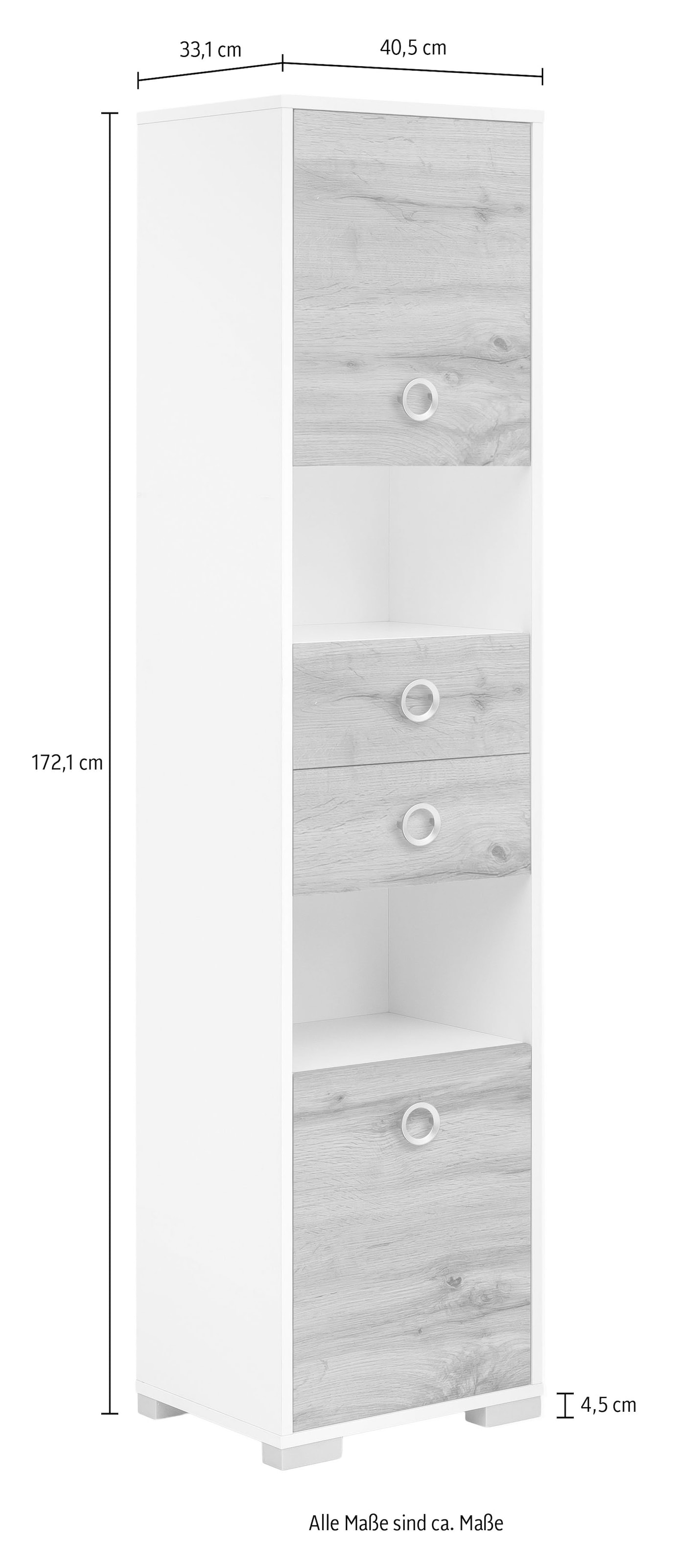 welltime Hochschrank »Kimi, Breite 40,5 cm« 1 Stk. tlg. Made in Germany