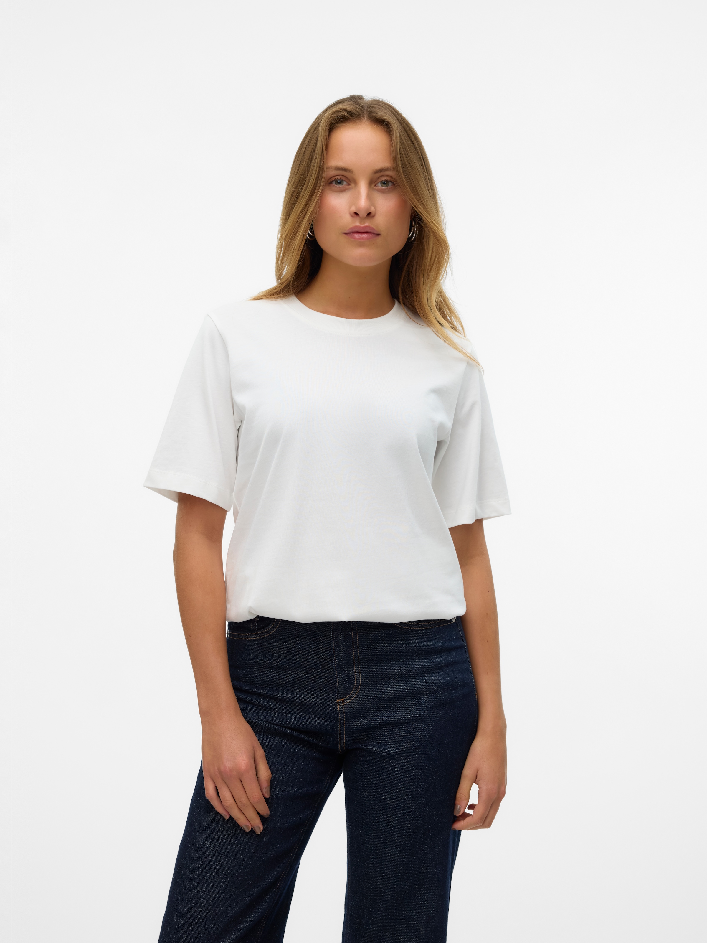 Vero Moda Kurzarmshirt »VMDEMI SS O-NECK TOP JRS«