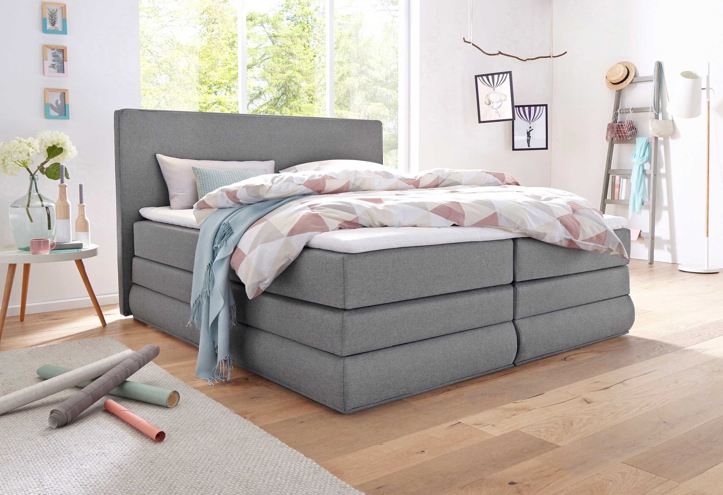 COLLECTION AB "Ninoni" inkl. Bettkasten, Topper und wahlweise mit LED-Beleuchtung
