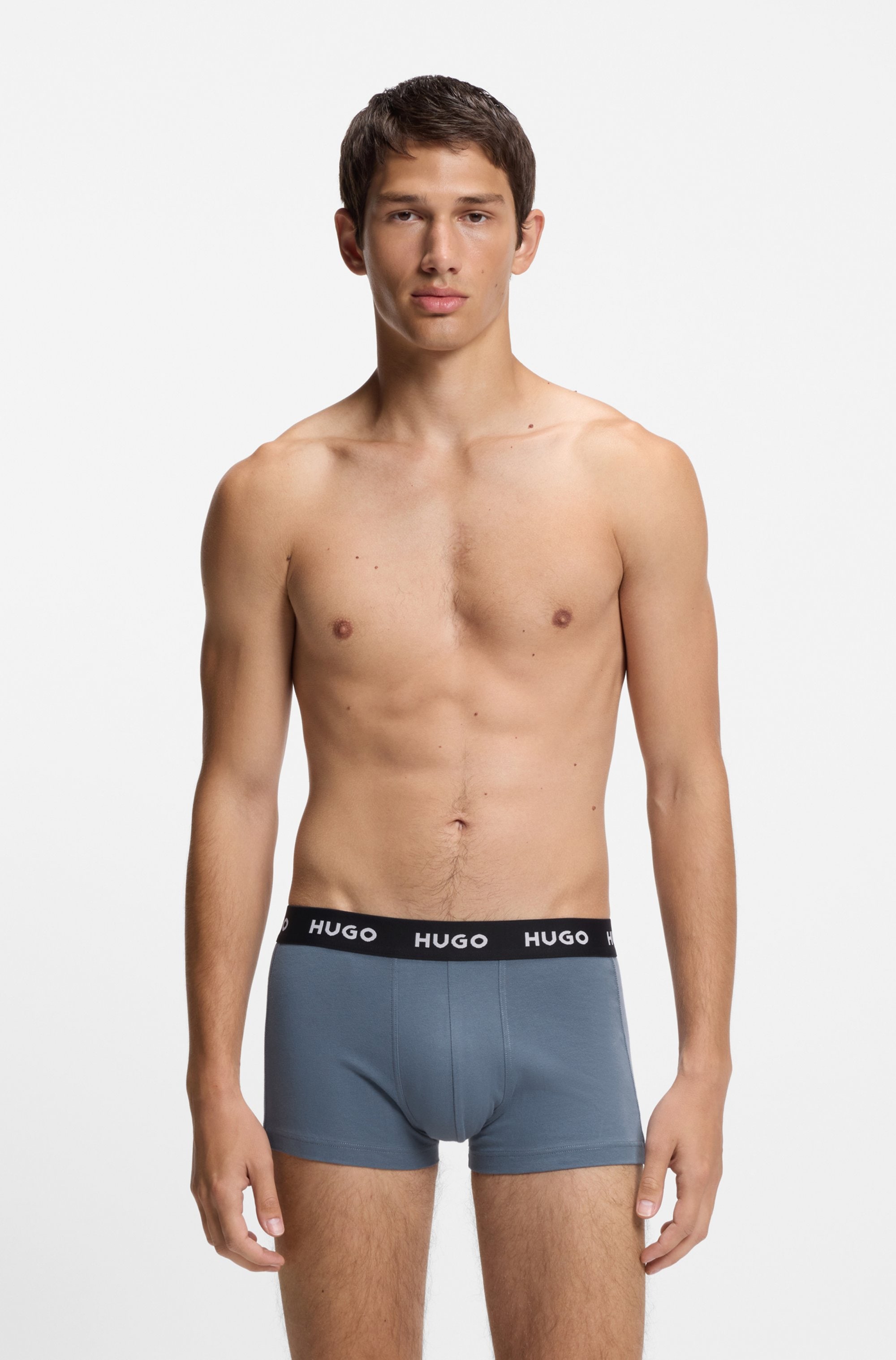 HUGO Underwear Trunk »TRUNK TRIPLET PACK« Packung, 3 Stk. mit Logoschriftzug auf dem Bund