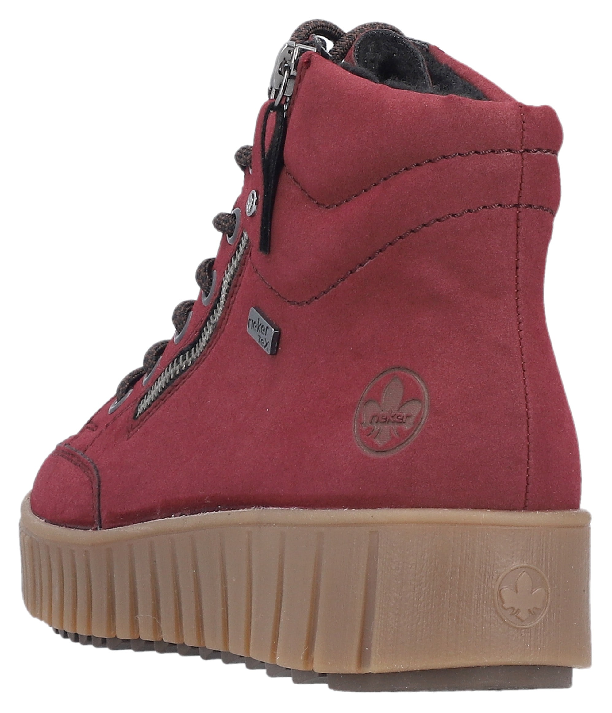 Rieker Winterboots  Plateaustiefelette, Schnürboots mit Warmfutter und TEX-Ausstattung