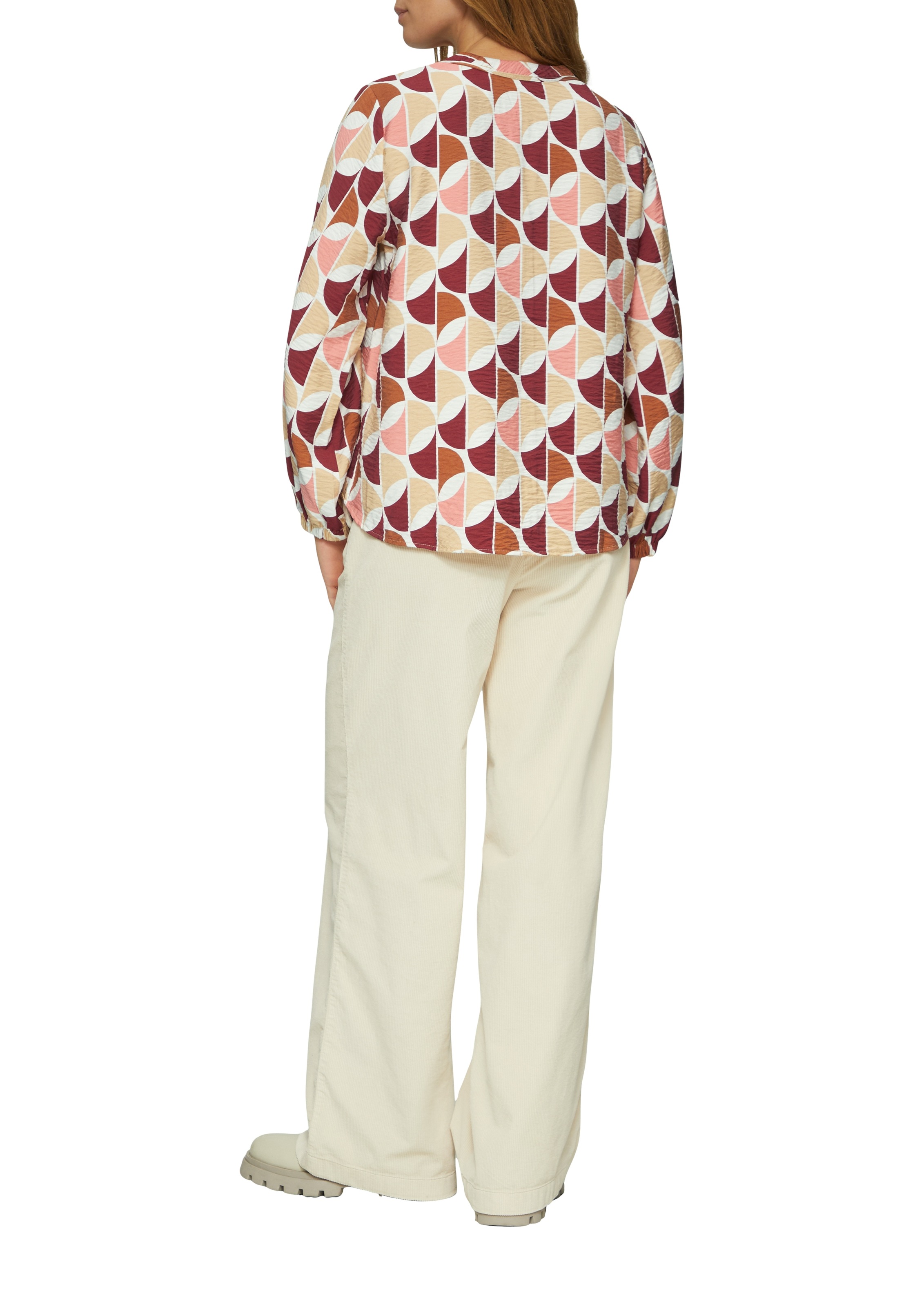 s.Oliver Langarmbluse, mit All-Over Print