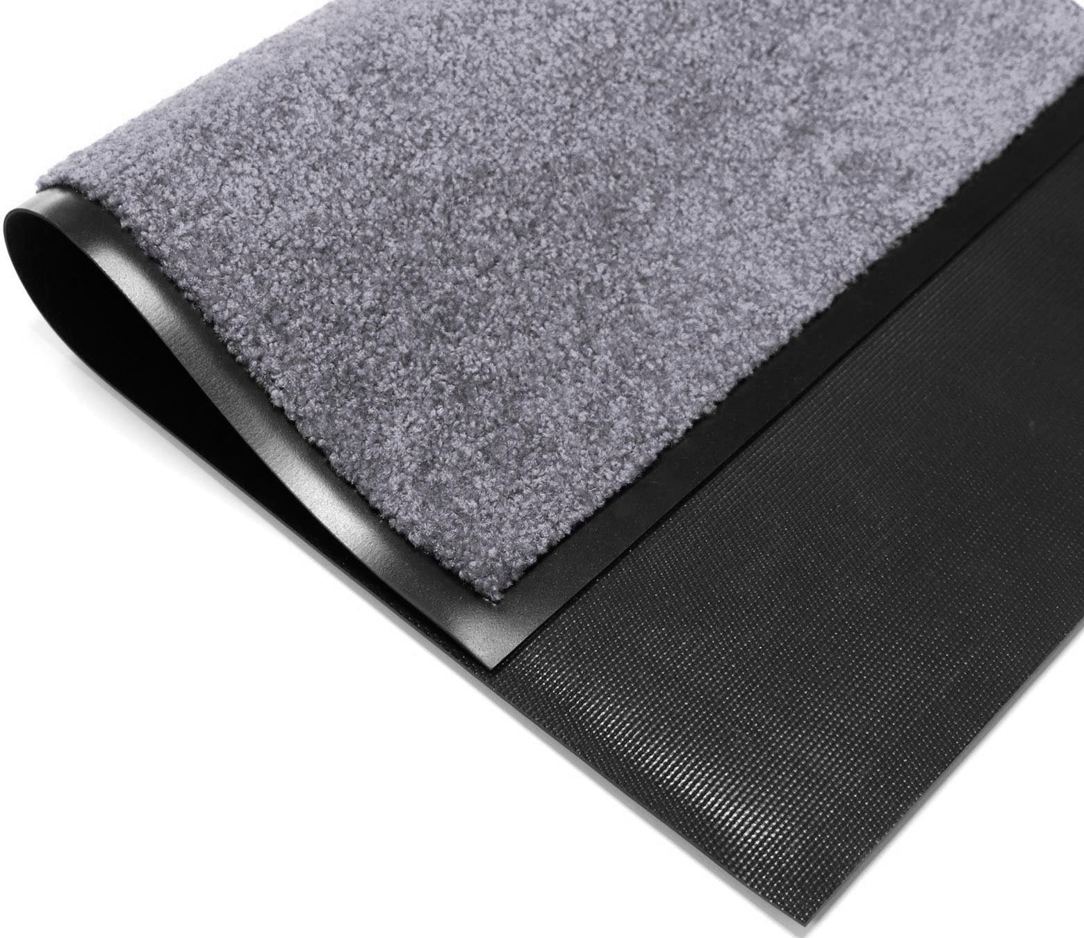 Primaflor-Ideen in Textil Fußmatte »Schmutzfangmatte CLEAN PRO, Made in Belgium«, rechteckig, 8 mm Höhe, Uni-Farben, UV-beständig, strapazierfähig, waschbar