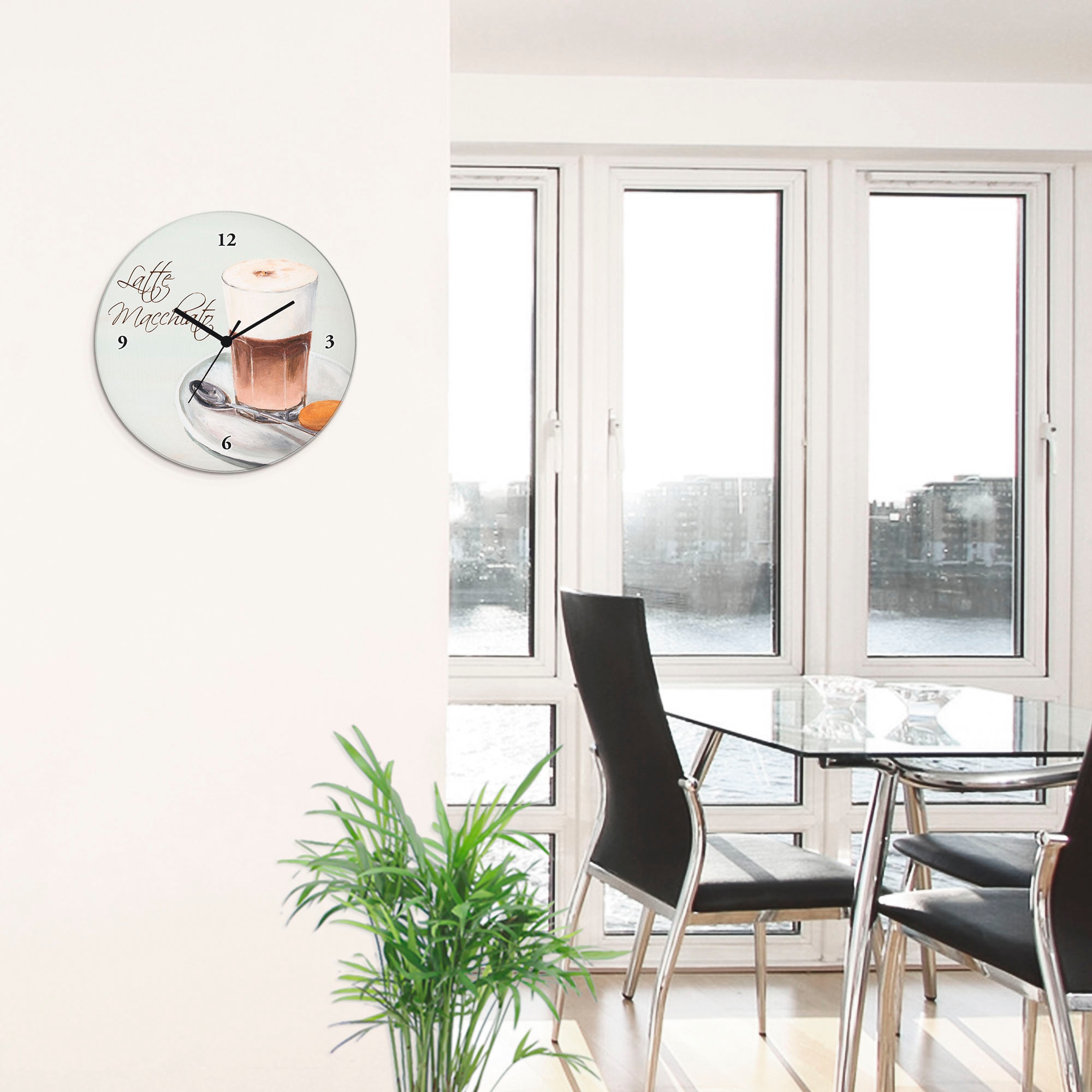 Artland Wanduhr »Latte Macchiato« wahlweise mit Quarz- oder Funkuhrwerk, lautlos ohne Tickgeräusche