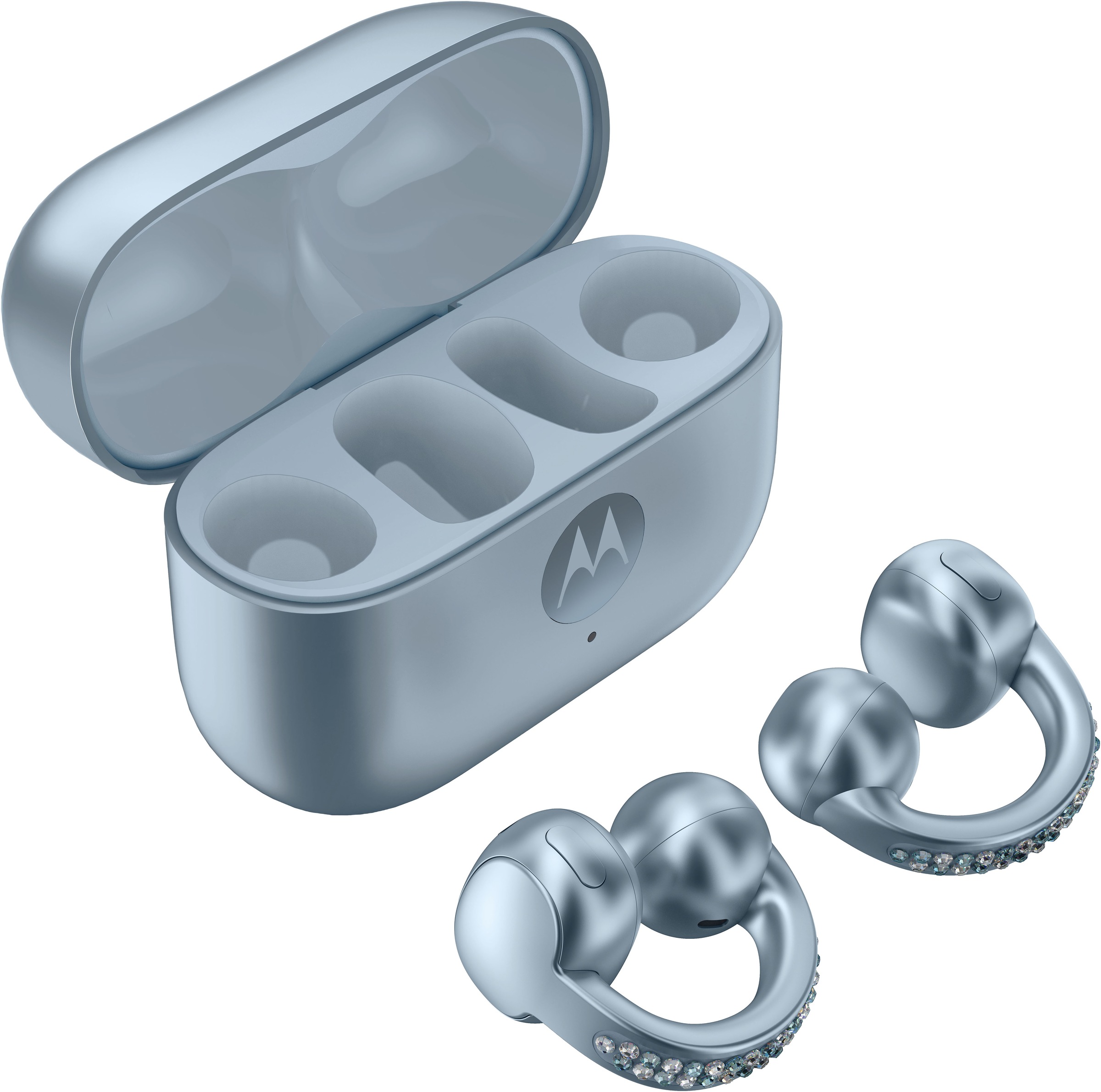 Motorola, wireless In-Ear-Kopfhörer »Moto Buds Loop« Bluetooth Active Noise Cancelling (ANC) Adaptive Noise-Cancelling Hi-Res Transparenzmodus, 