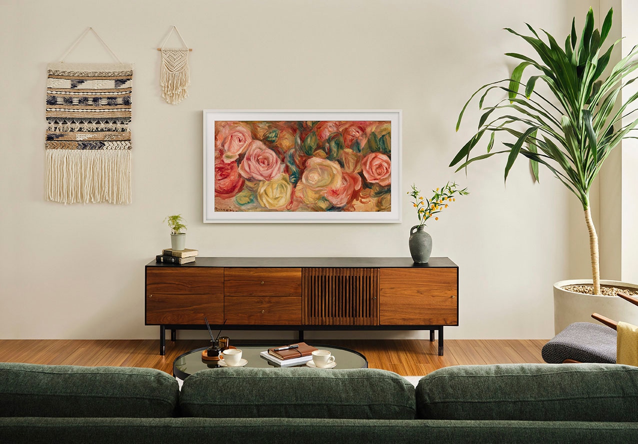 Samsung QLED-Fernseher »GQ65LS03DAU«, 4K Ultra HD, Smart-TV, The Frame, Mattes Display, Art Mode, Austauschbare Rahmen, Dolby Atmos