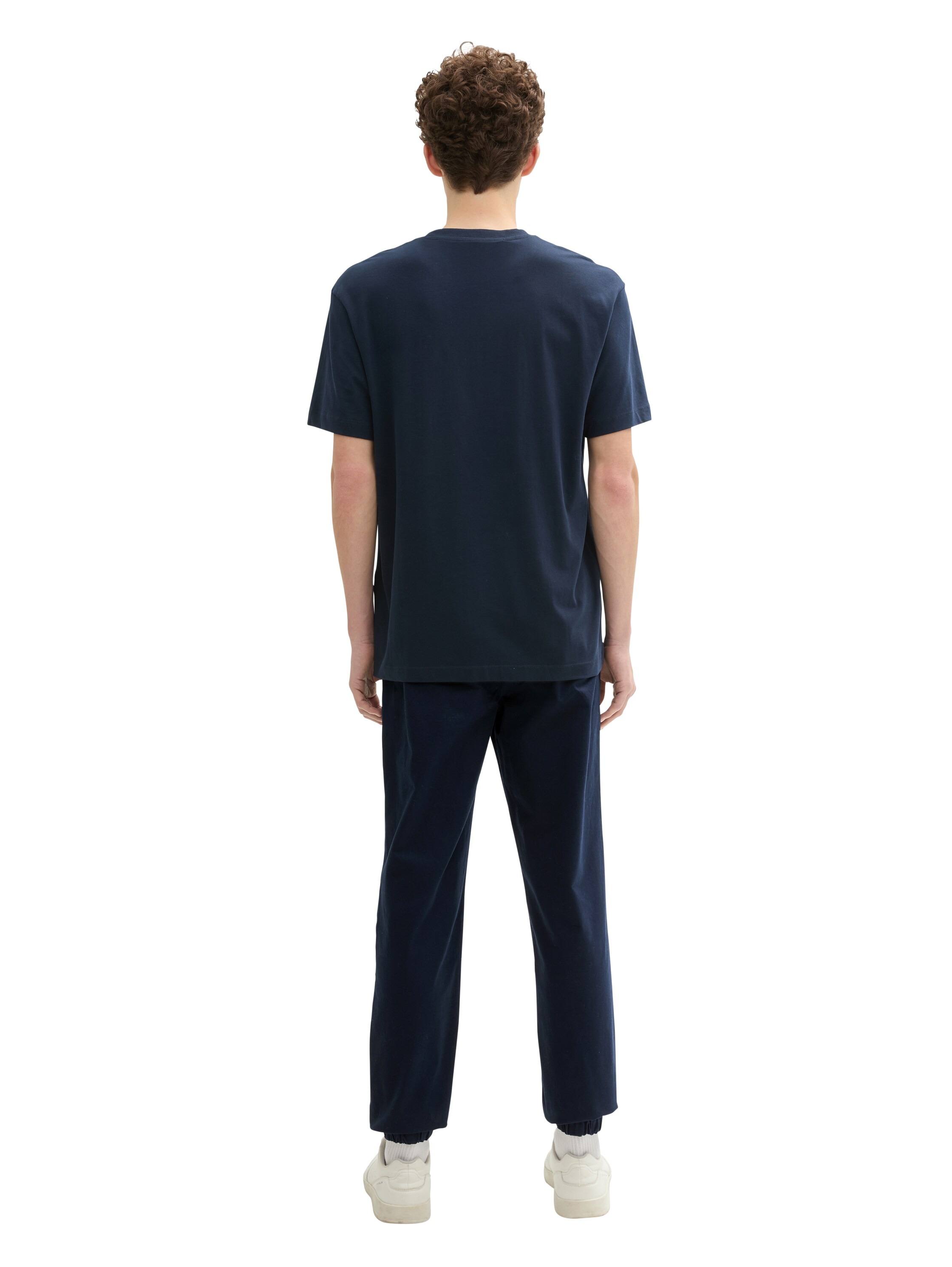 TOM TAILOR Denim Chinohose, mit Gummizug am Bein und Bindeband