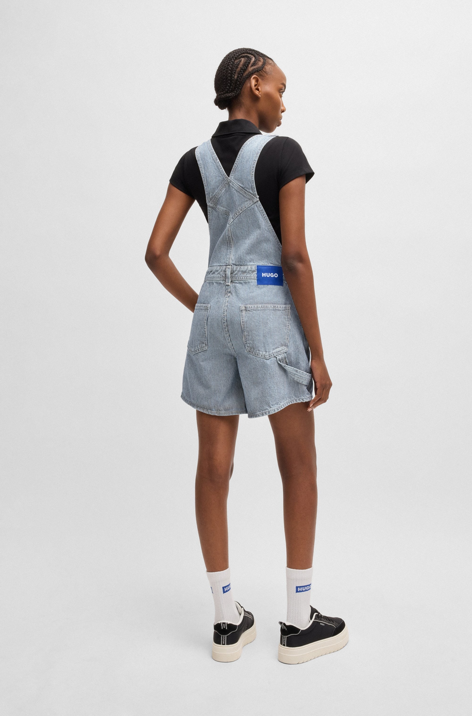 HUGO Blue Latzhose »Gaisha«, mit Loop-Detail