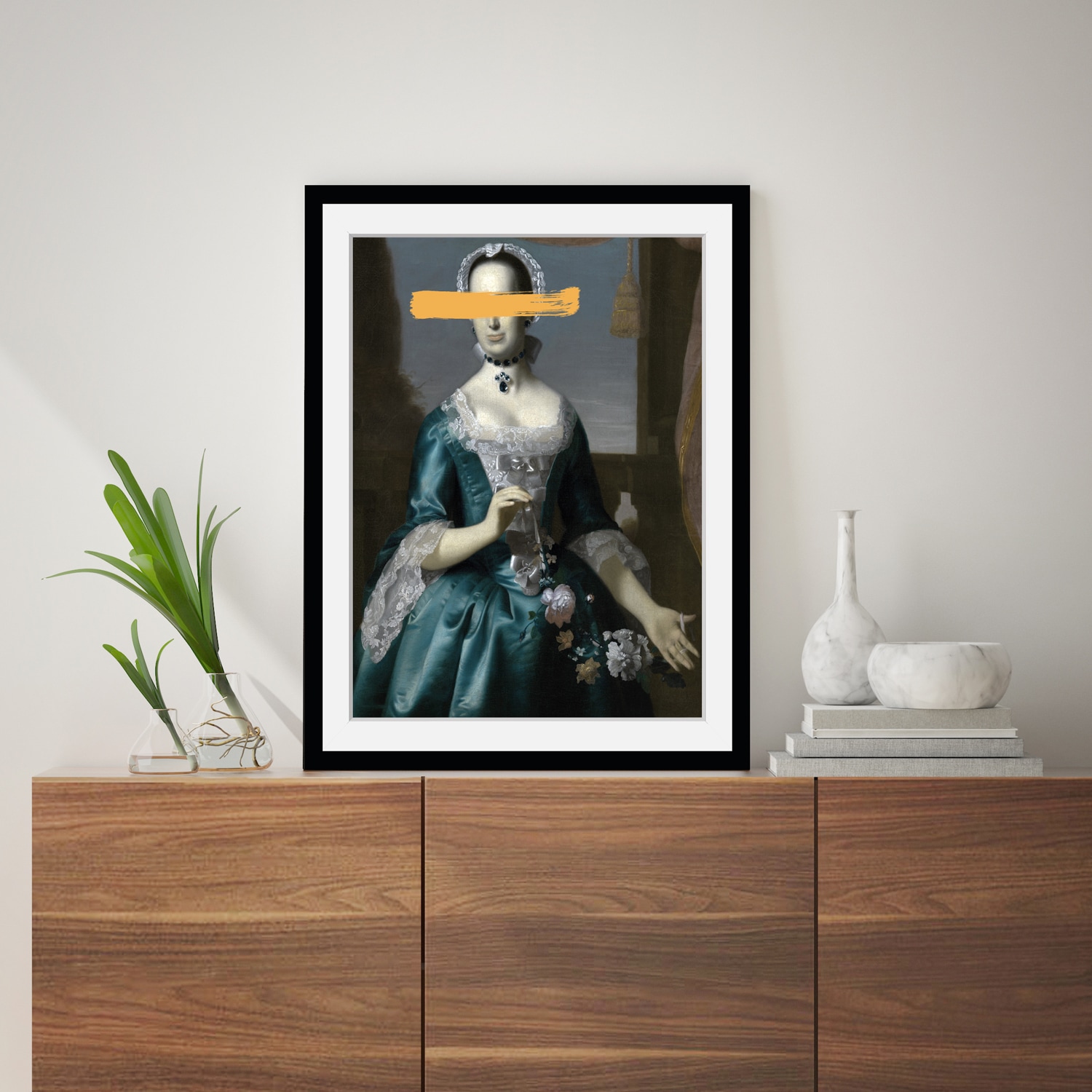 queence Bild »Ann-Kathrin mit Farbklecks« Bilder von Frauen | Frau | Gemälde | Historische Persönlichkeiten | Kunst HD Premium Poster-Druck inkl. Holzrahmen
