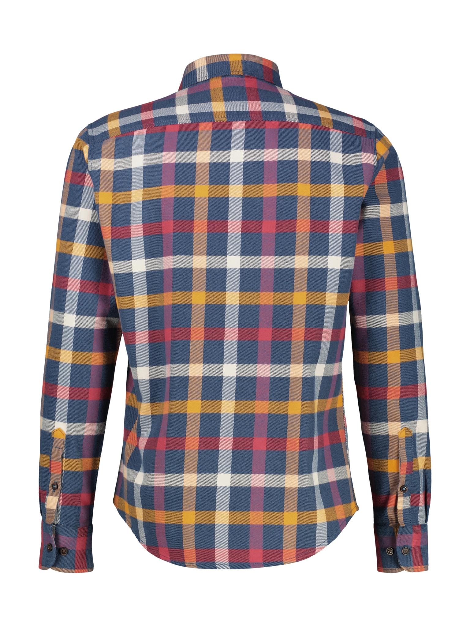 LERROS Karohemd mit Logo Stickerei