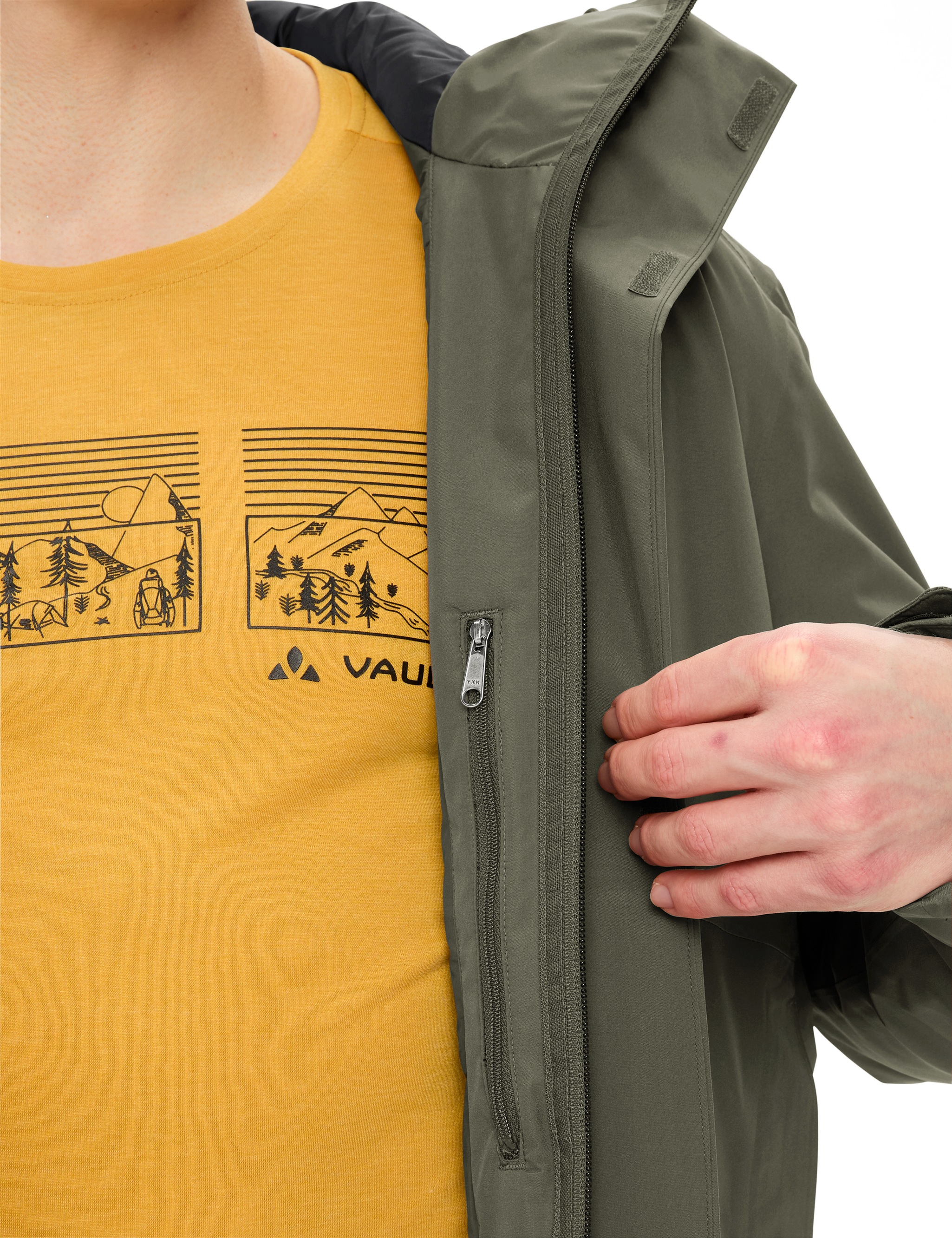 VAUDE »MEN'S ROSEMOOR PADDED JACKET II« 1 Stk. tlg. mit Kapuze