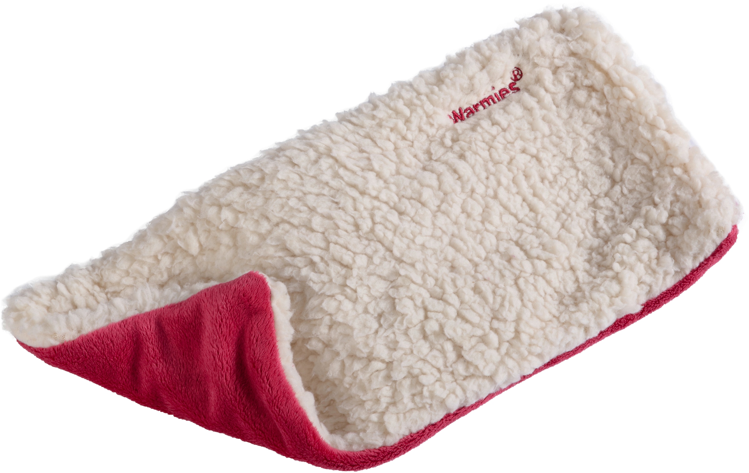 Warmies® Wärmekissen »Hot Pak Sherpa beige/rot«, für die Mikrowelle und den Backofen