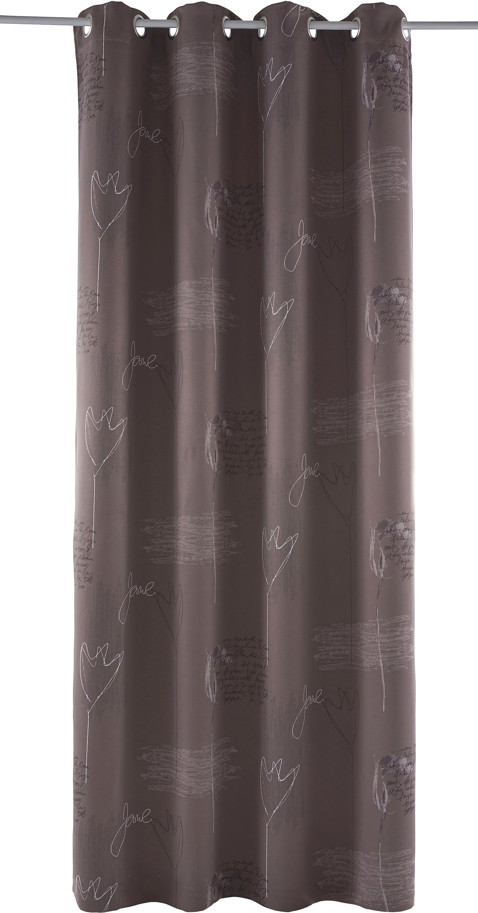 my home Vorhang »AMSTERDAM« Ösen 1 Stk. tlg. blickdicht, bedruckt, 135x235 cm,