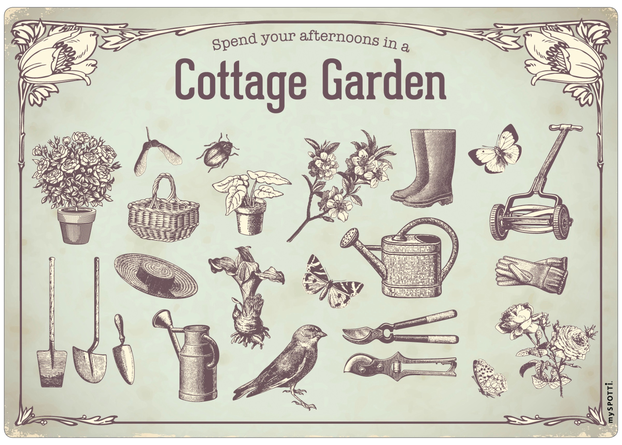 MySpotti Küchenrückwand »pop, cottage garden« kaufen