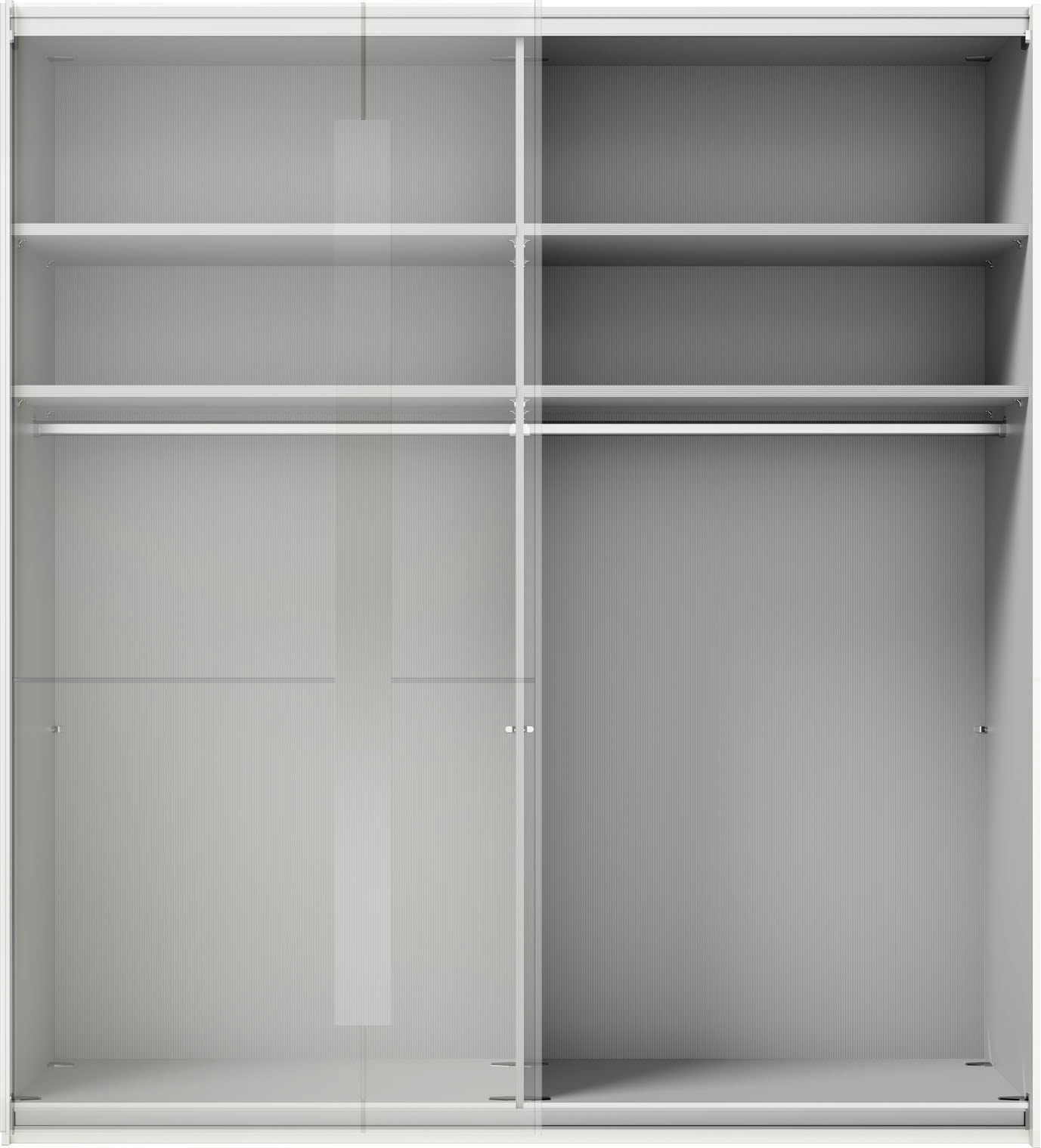 Musterring Schwebetürenschrank »Imola W« inkl. Einlegeböden und Kleiderstangen, mit Glastüren inkl. Zierspiegel