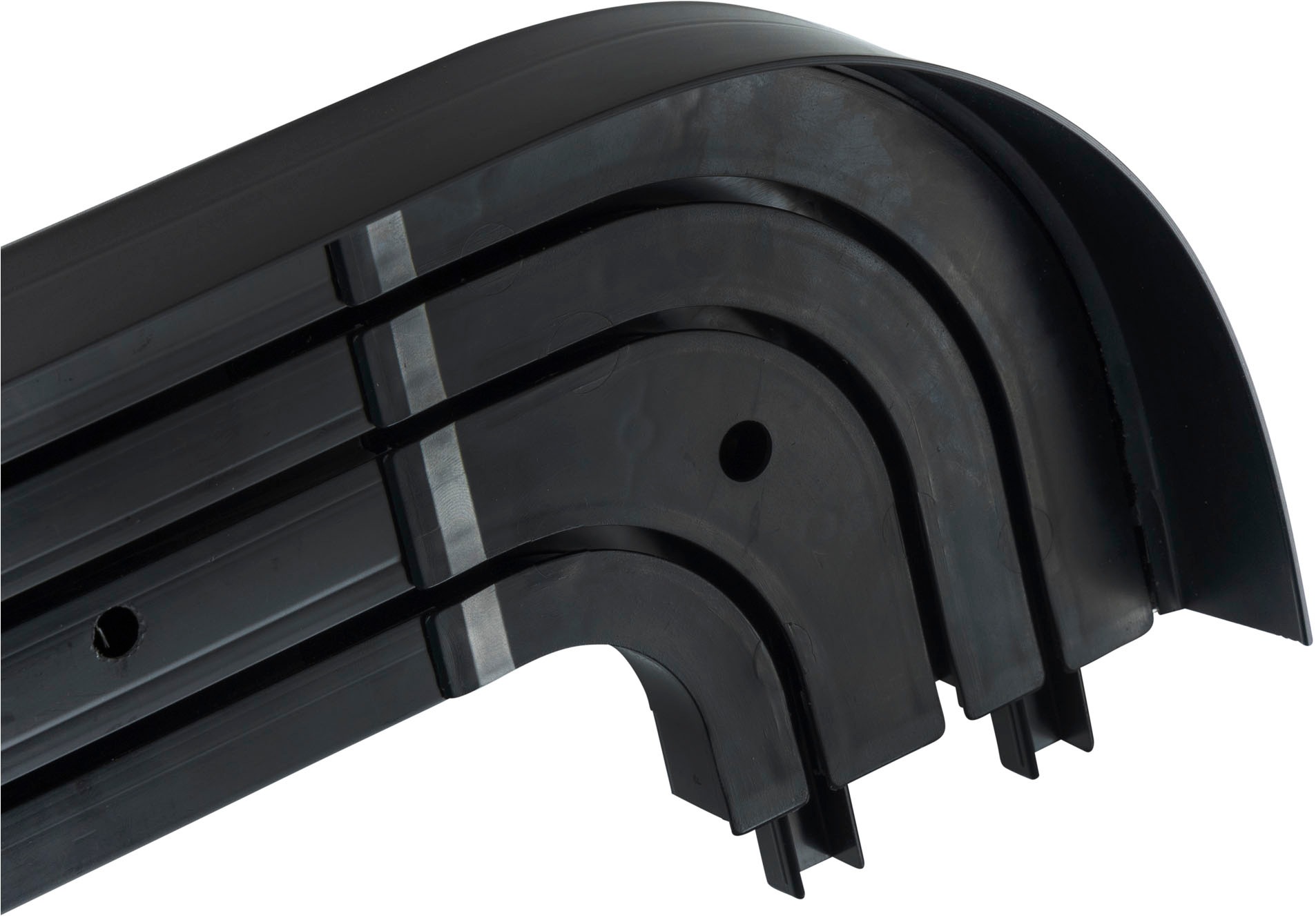 SN DECO GROUP Gardinenschiene »SH3 mit Blende 7,5 cm«, 3 läufig-läufig, Fixmaß, mit Blende 7,5 cm