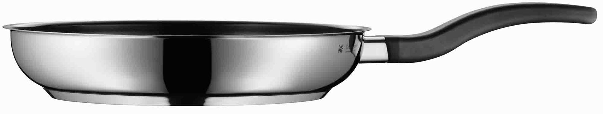 WMF Bratpfanne »Devil Edelstahlpfanne Induktion«, Cromargan® Edelstahl Rostfrei 18/10, PTFE beschichtet, für alle Herdarten geeignet, Kunststoffgriff