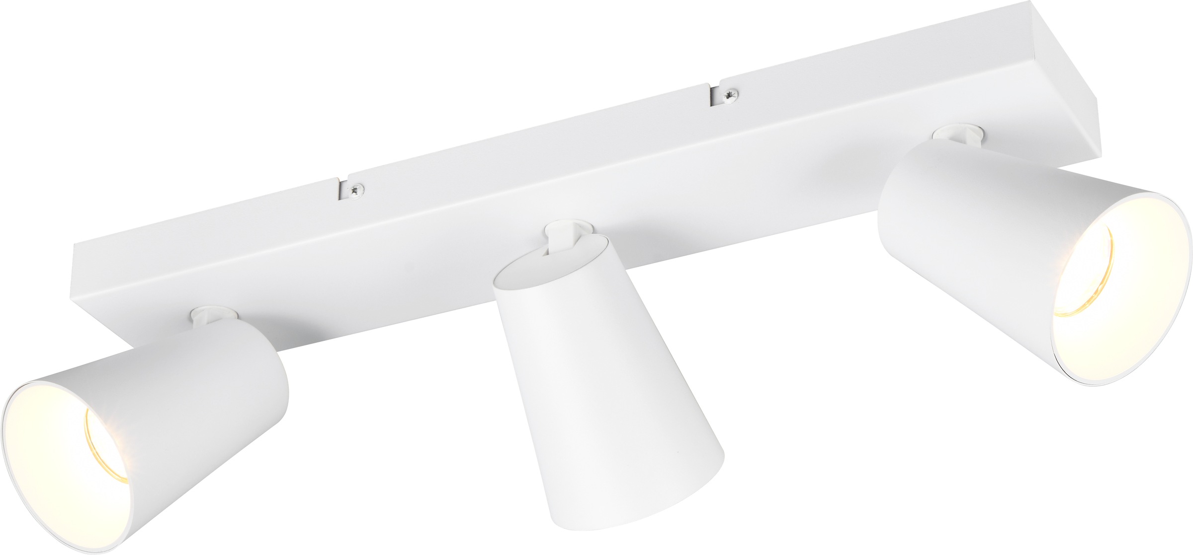 TRIO Leuchten Deckenstrahler »SHARP, Spot mehrflammig exkl GU10 max 10W schwenkbar & drehbar« GU10 1 Stk. warmweiß - kaltweiß Schirm innen gold, Strahler für Wandmontage + Deckenmontage