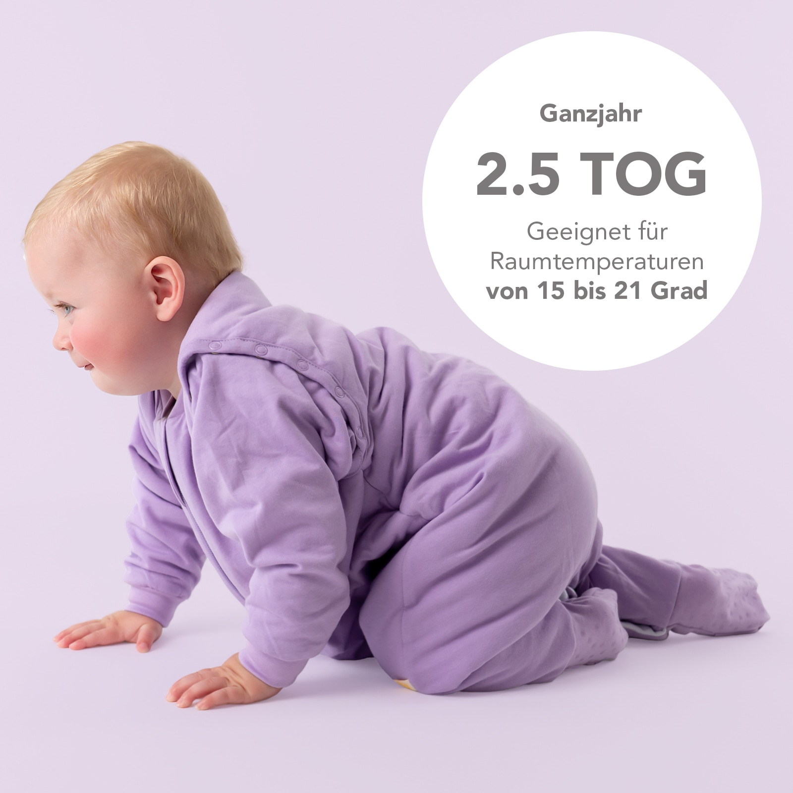 Schlummersack Babyschlafsack »Schlafsack mit Füßen 2.5 Tog«