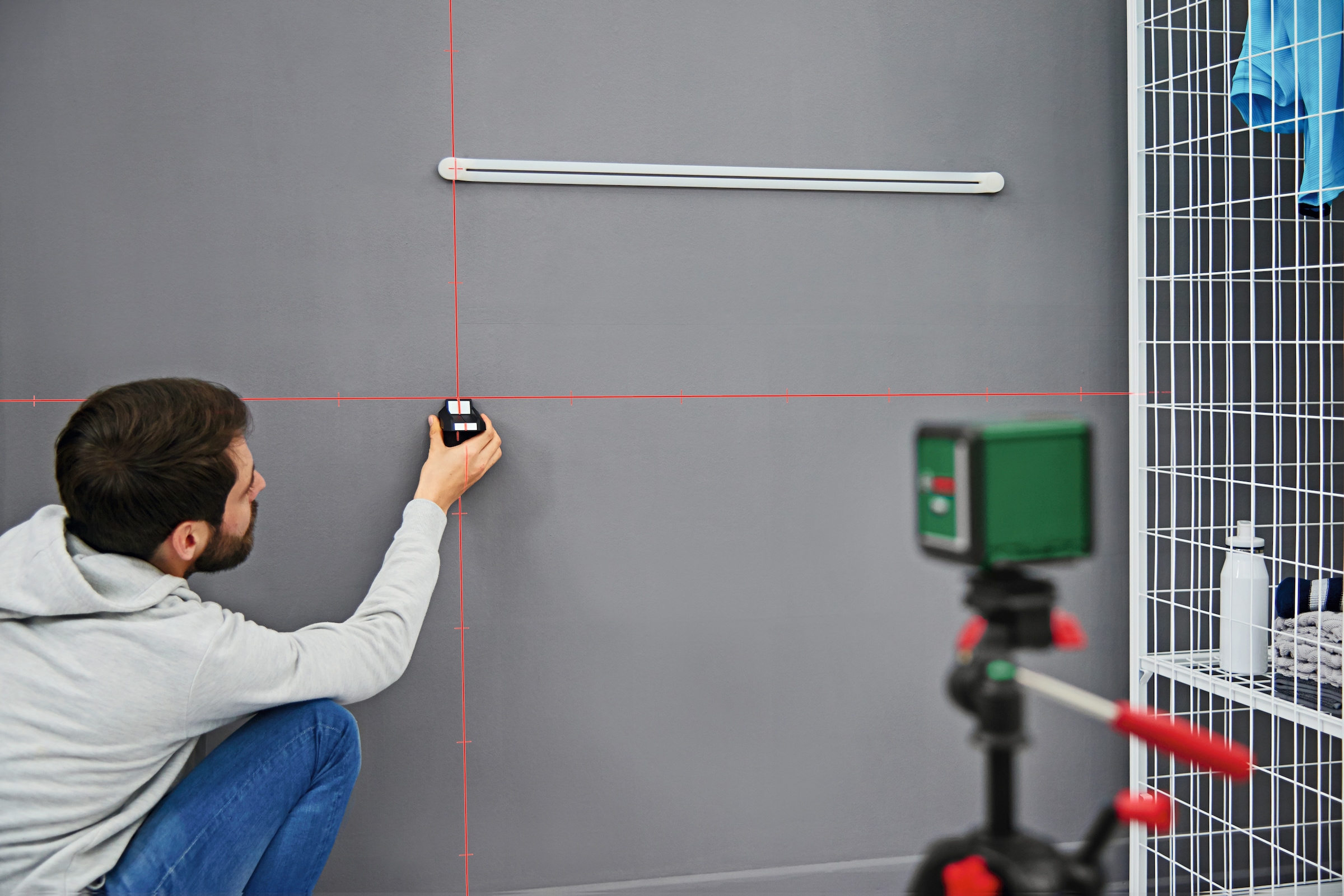 Bosch Home & Garden Kreuzlinienlaser »Quigo Plus«, (Set), Max. Reichweite: 7m
