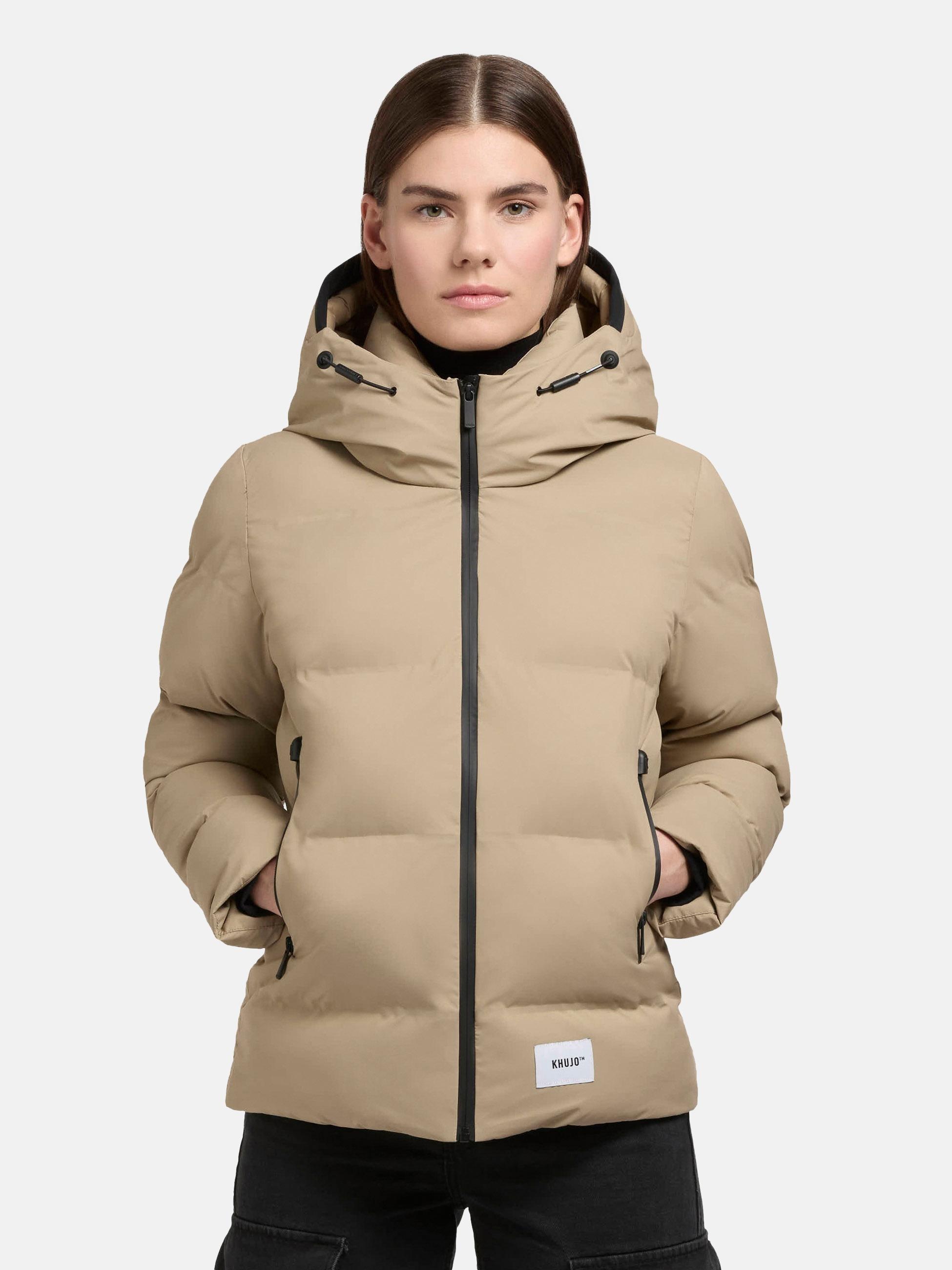 khujo Winterjacke »Winterjacke Liev-YM«, mit Kapuze, Warme gesteppte Damen Kapuzenjacke