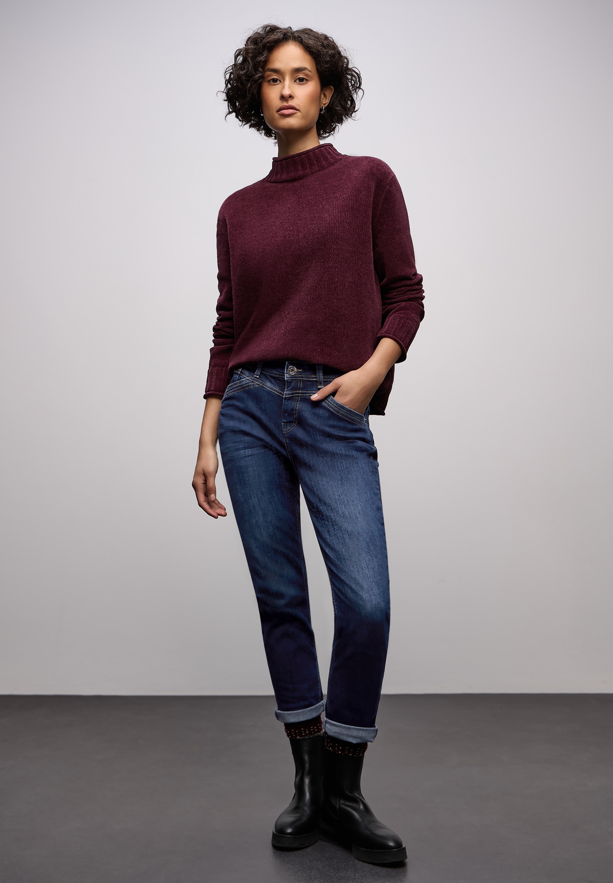 STREET ONE 5-Pocket-Jeans »Style BOYFRIEND« mit Stretch
