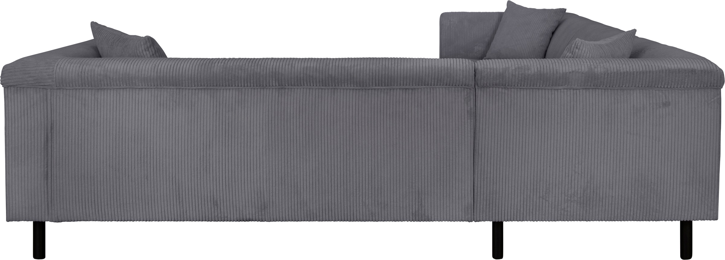 INOSIGN Ecksofa »AGNIA L-Form  B/T/H: 244/244/71 cm«, incl. Zierkissen, gleichschenklig, auch in Cord
