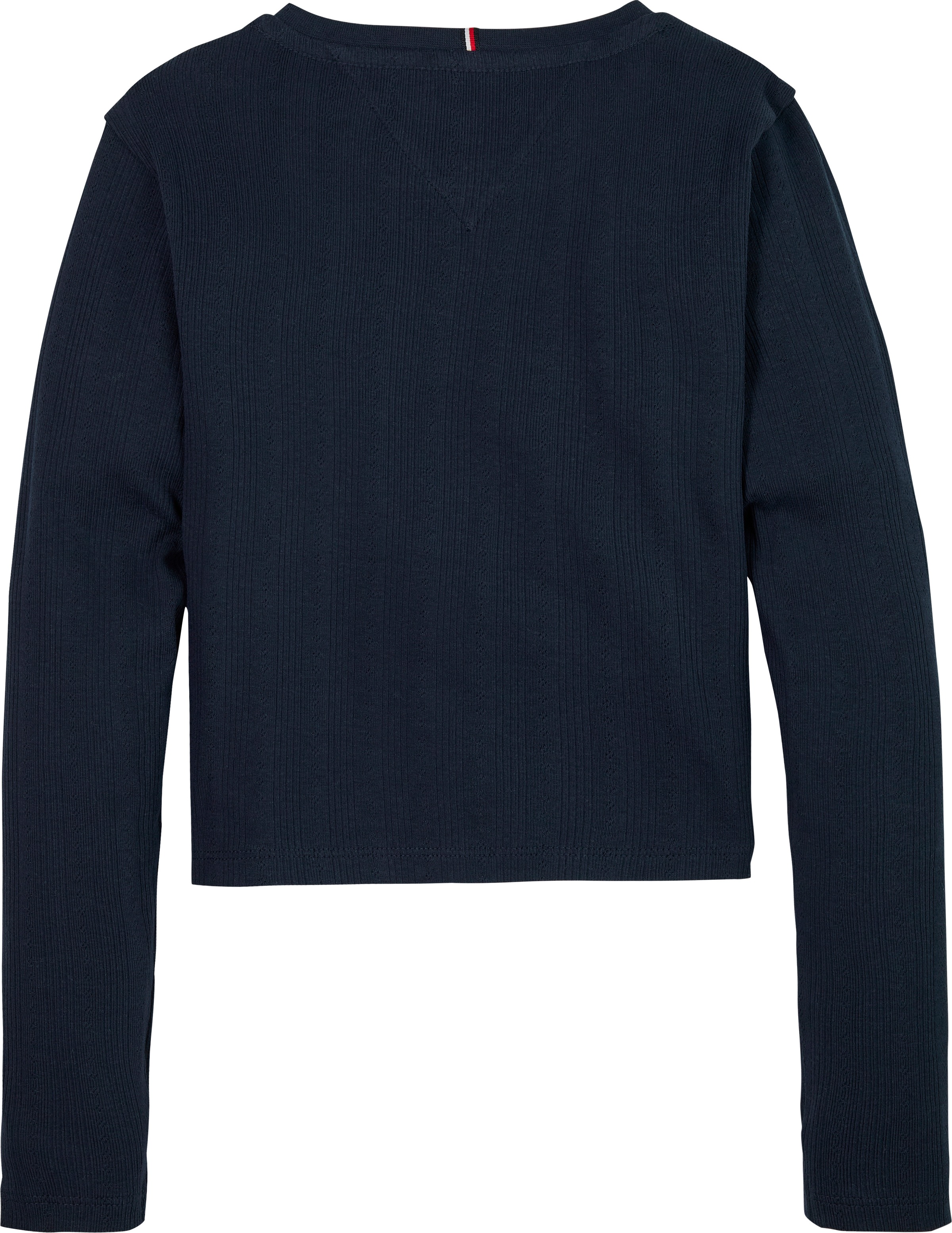 Tommy Hilfiger Langarmshirt »POINTELLE TOP LS« für Kinder bis 16 Jahre, mit Logo-Druck