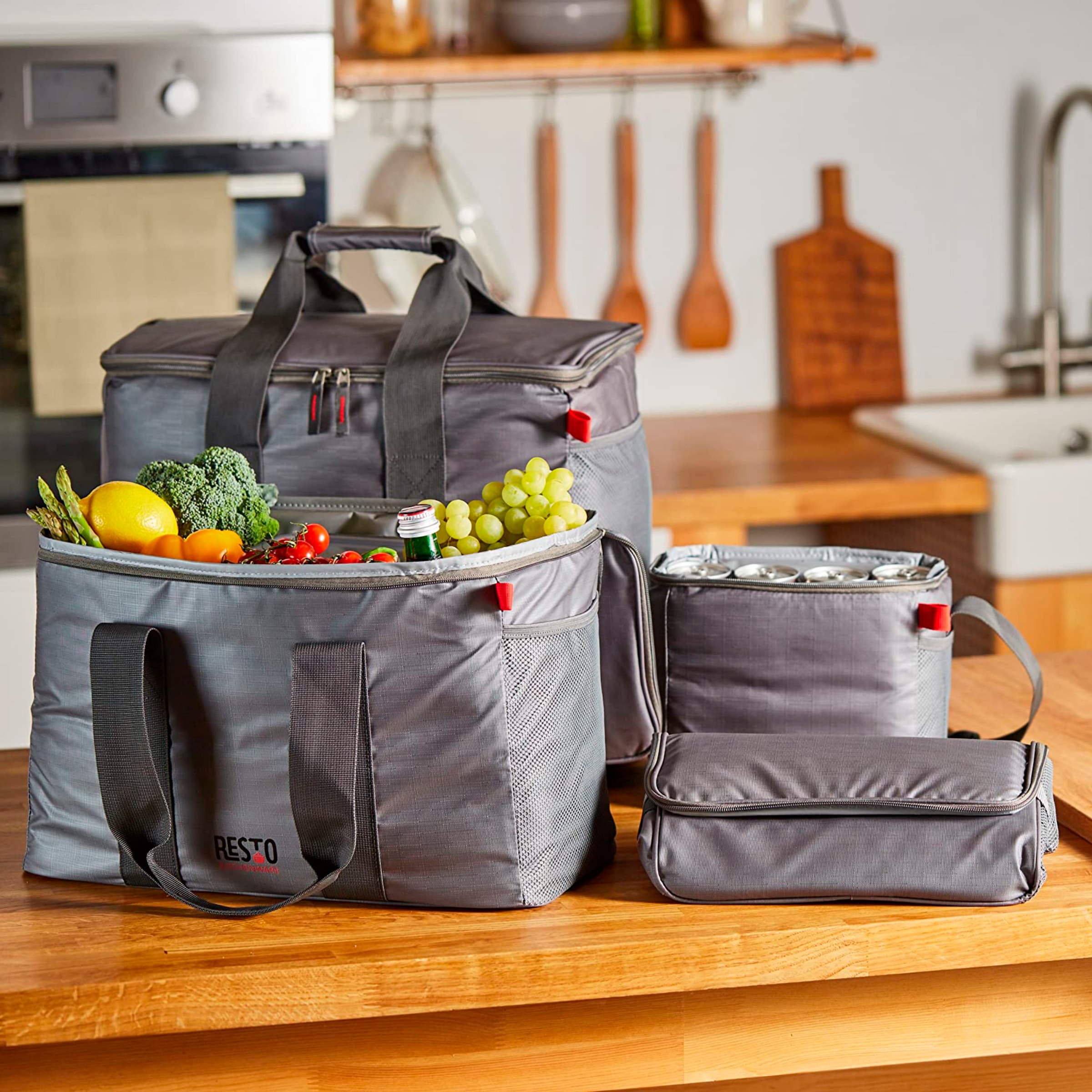 RESTO Kitchenware Kühltasche »Polis faltbare Picknicktasche Lunchtasche Thermotasche Isoliertasche«, Witterungsbeständig und absolut auslaufsicher
