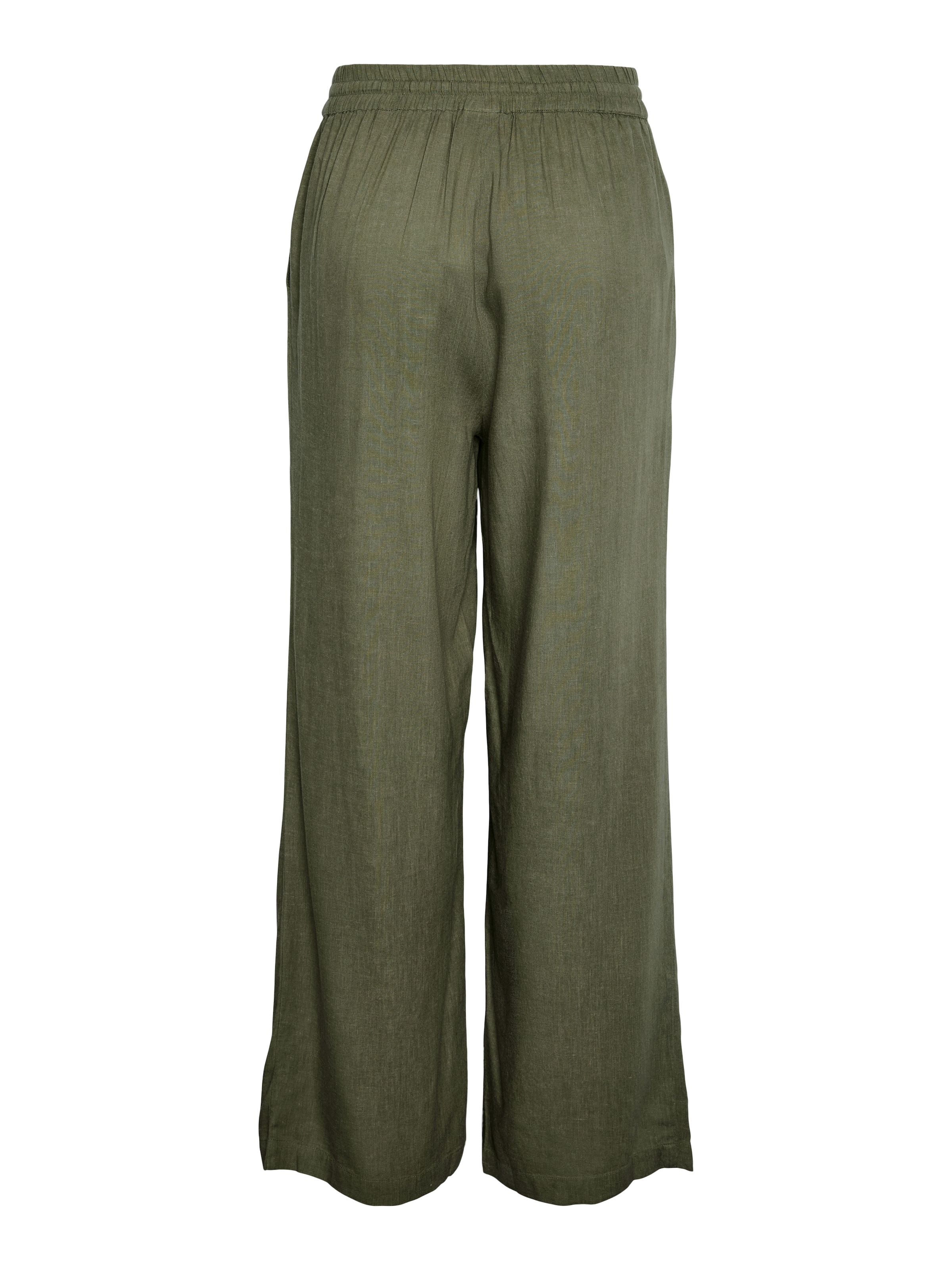 pieces Schlupfhose »PCPIA HW WIDE PANTS WVN NOOS«, mit Leinen
