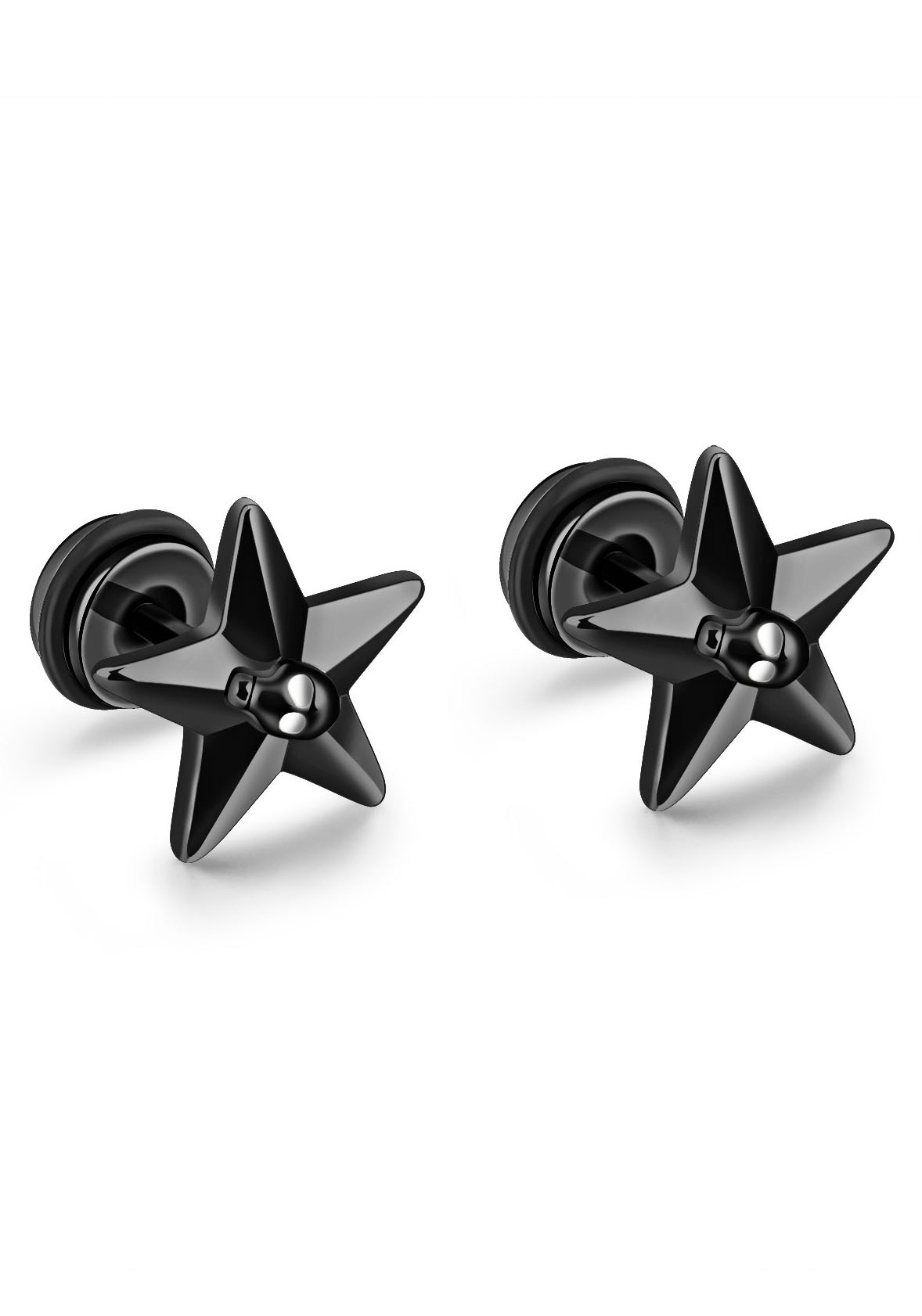 Firetti Paar Ohrstecker "Schmuck Geschenk Ohrschmuck Fake Plug Star"