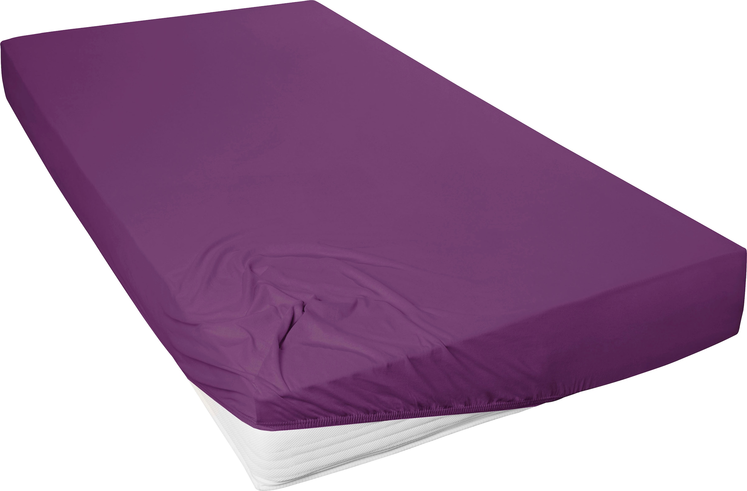 Primera Spannbettlaken "Mako-Feinjersey Spannbetttuch" Geeignet für Standardmatratzen bis 22 cm, 100% Baumwolle