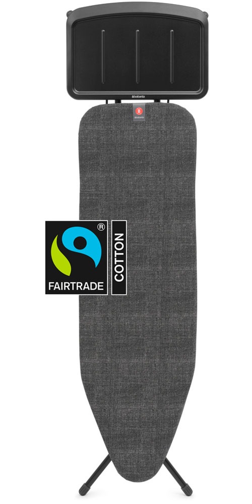 Brabantia Bügelbrett »Bügeltisch B, 124 x 38 cm, Dst-Ablage Solide« Bügelfläche 124 cmx38 cm Fairtrade-zertifiziert