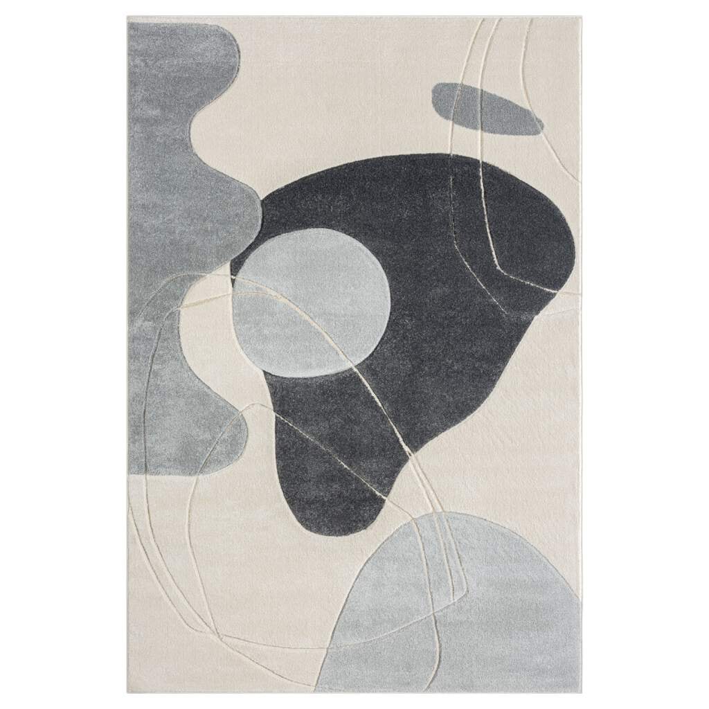 Carpet City Teppich »BONITO 7158«, rechteckig, 11 mm Höhe, Läufer, Flachflor, Hochtief-Muster/ 3D-Effekt, Geo-Muster, Wohnzimmer
