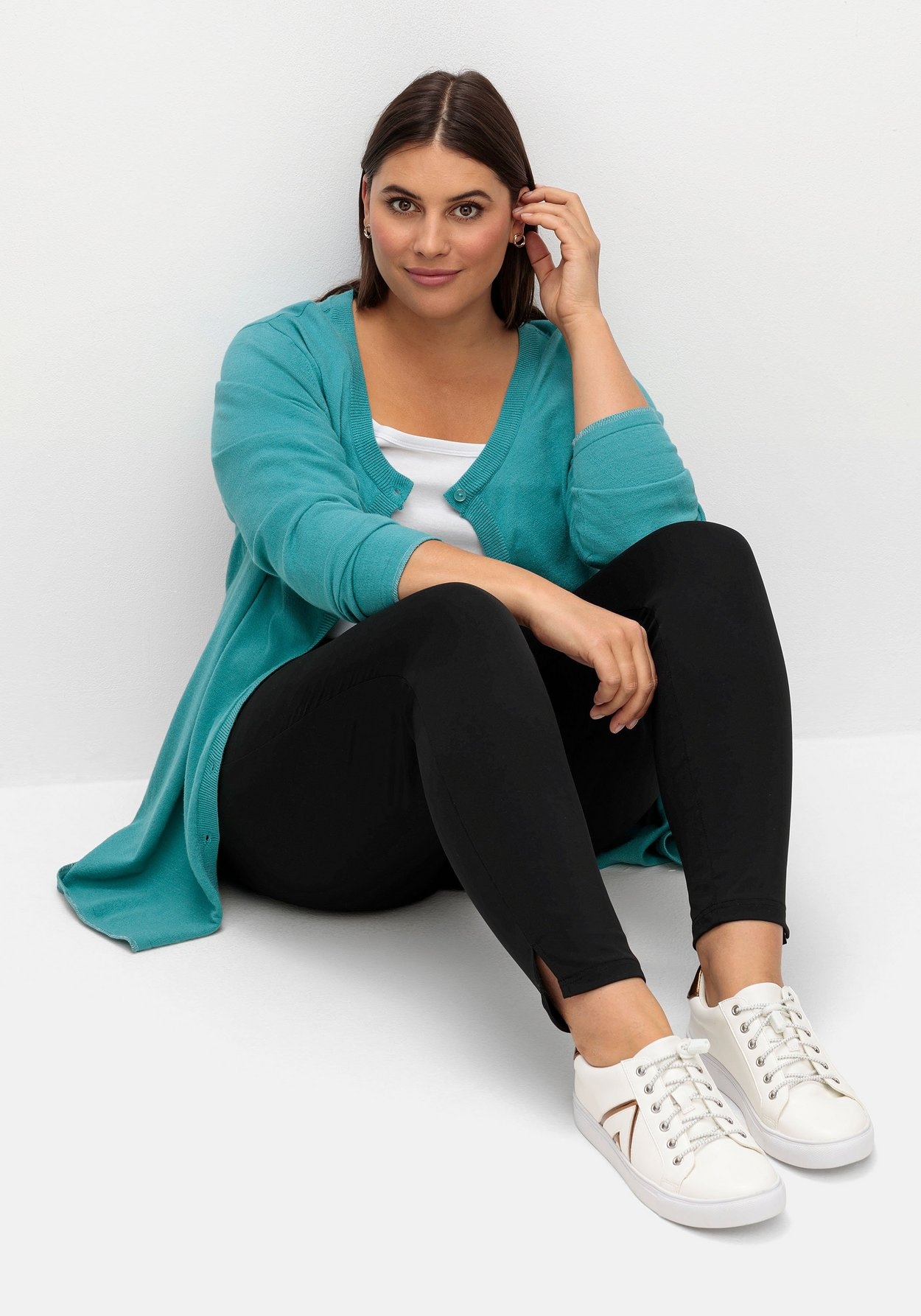 Sheego Leggings »Leggings mit breitem, bequemen Bund«