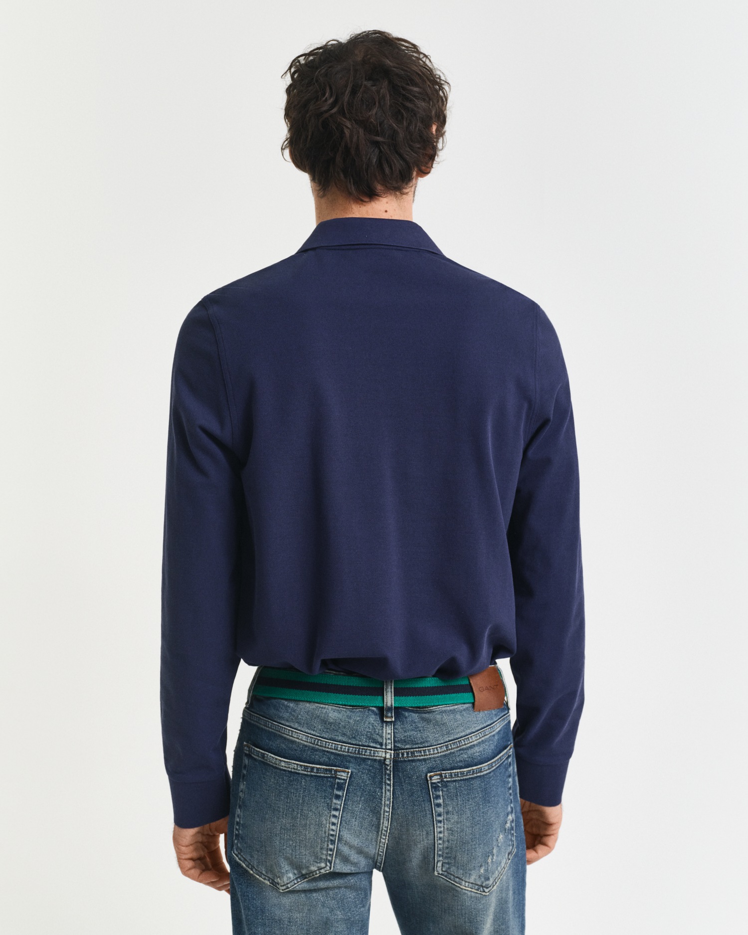 Gant Poloshirt »REG SHIELD LS PIQUE RUGGER«, mit Logotickerei auf der Brust
