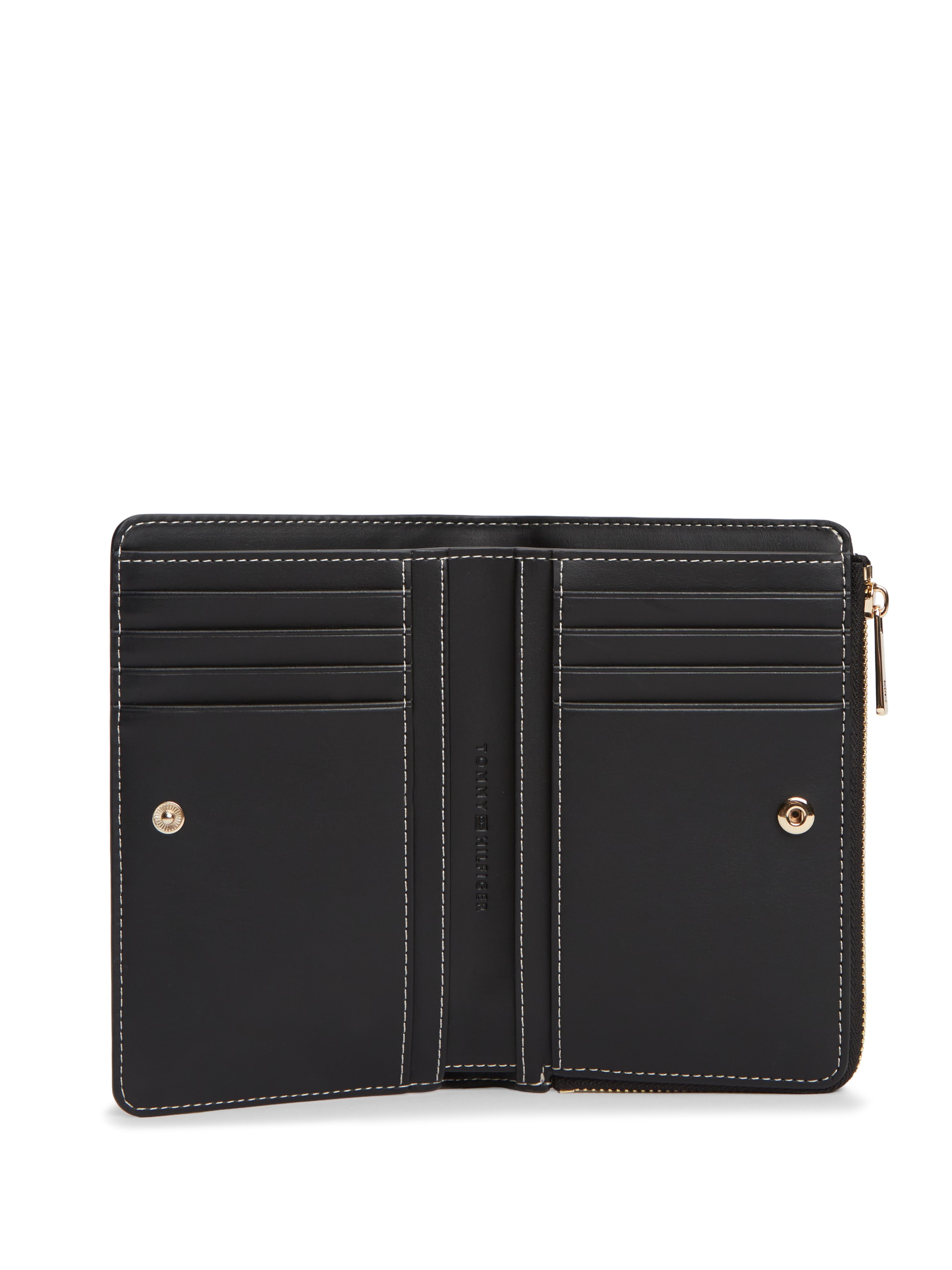 Tommy Hilfiger Geldbörse »TH ICON BIFOLD WALLET MONOPLAY« Damen Geldbeutel, Portemonnaie mit TH-Schmucklogo
