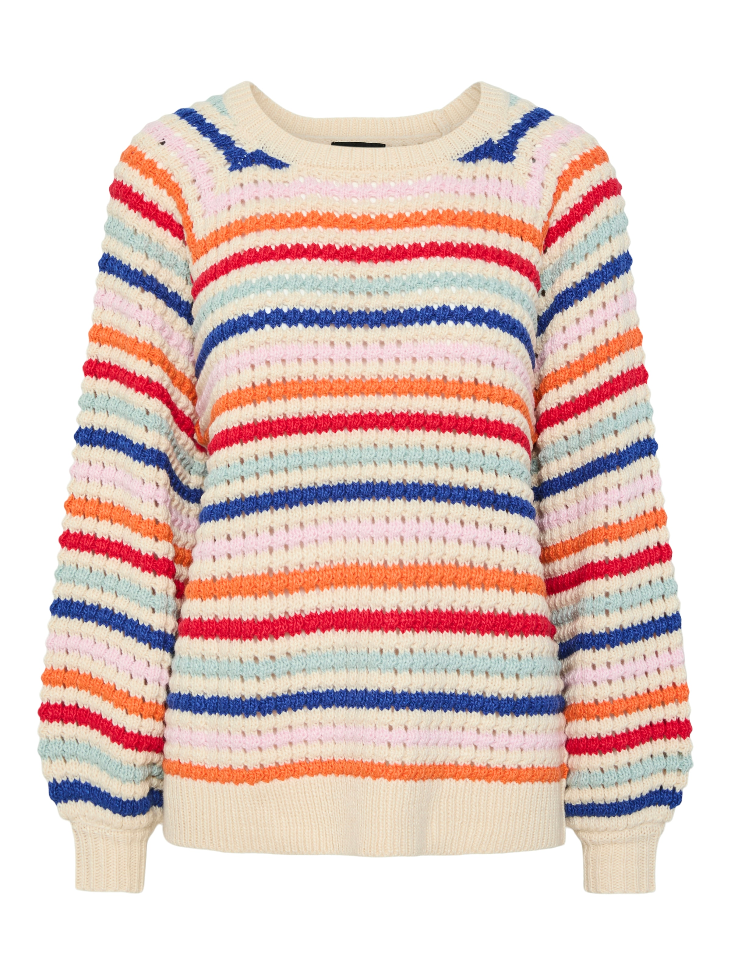pieces Rundhalspullover »PCDOSLA LS O-NECK KNIT MM«