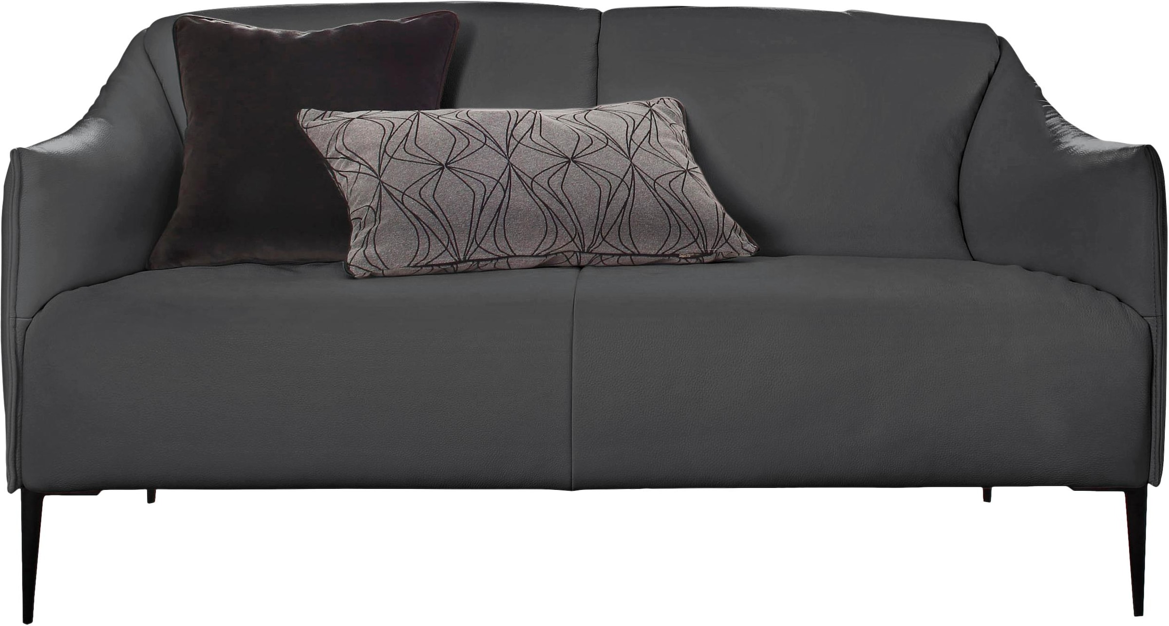 W.SCHILLIG 2-Sitzer »sally«, mit Metallfüßen in Schwarz pulverbeschichtet, Breite 154 cm