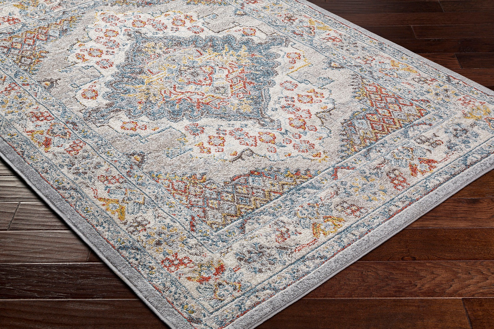 Livabliss Teppich »CASABLANCA« rund 13 mm Höhe Vintage Orientteppich, Kurzflor Boho Wohnzimmerteppich, Läufer