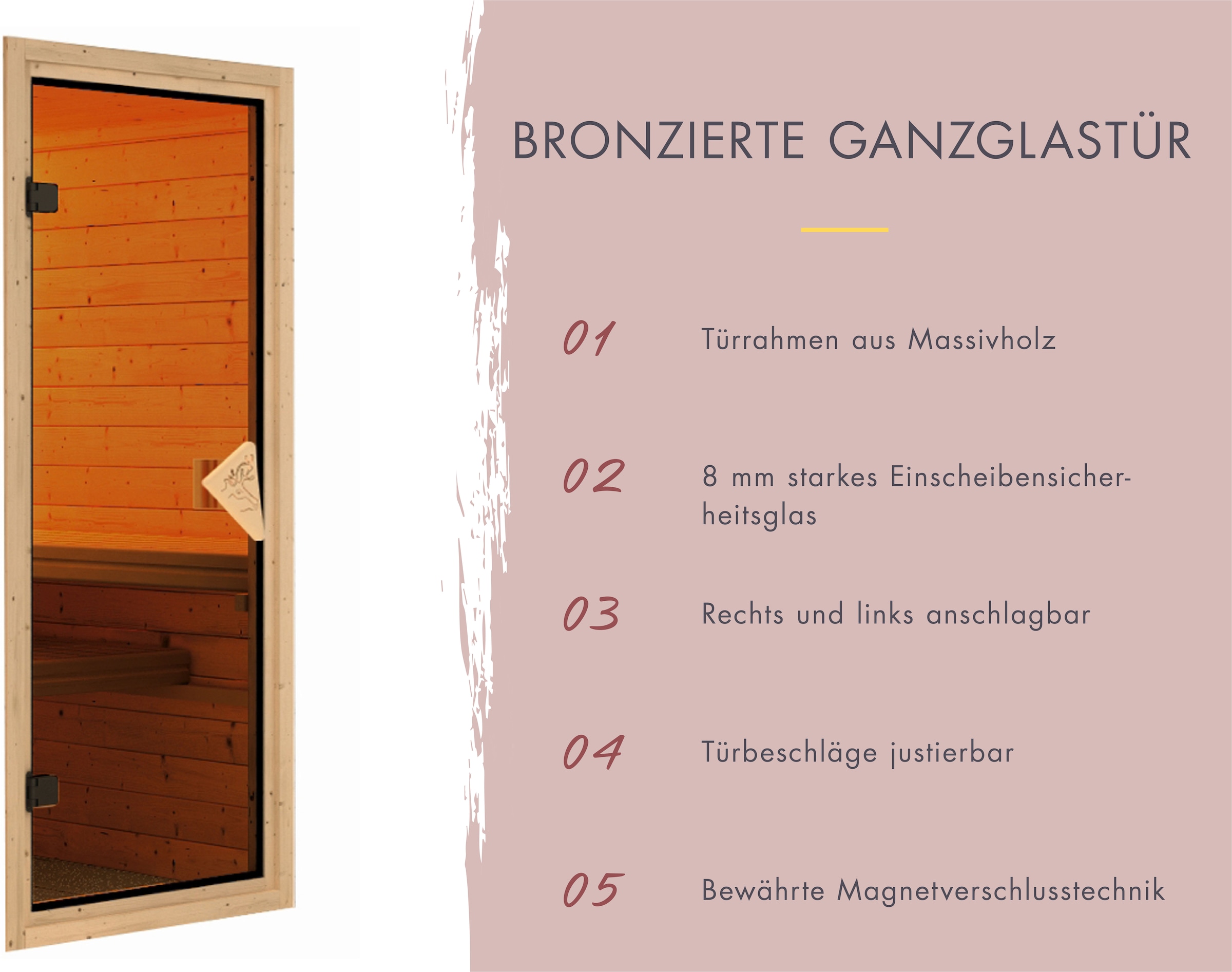 Karibu Sauna »Alani 3« verschiedene Varianten