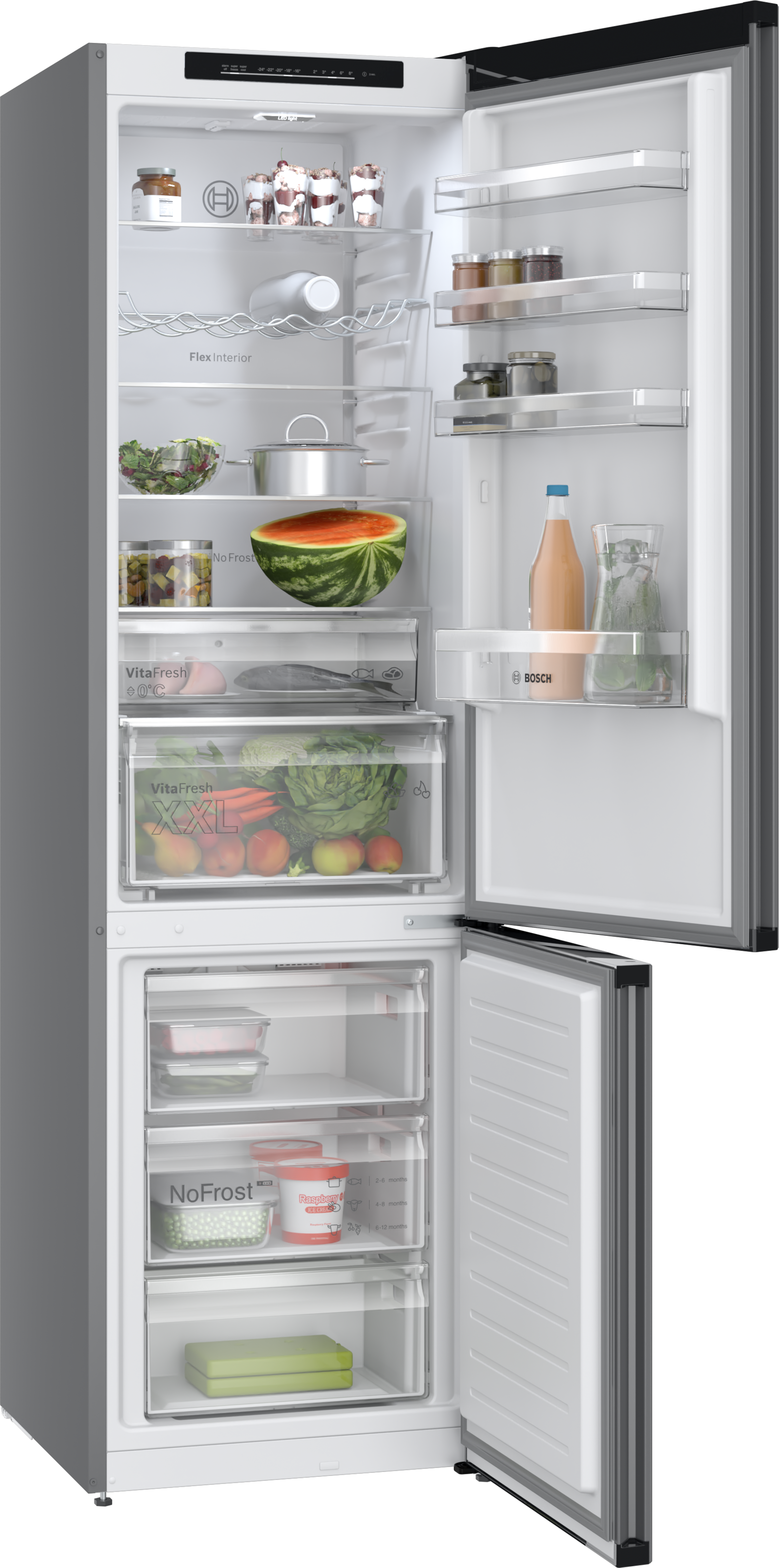 BOSCH Kühl-/Gefrierkombination Serie 4 »KGN39OCAF«, Green Collection: produziert mit CO₂ reduzierten Materialien