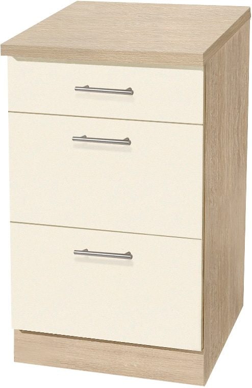 wiho Küchen Unterschrank »Kiel«, bei 2 ♕ Schublade großen cm Tiefe 50 Auszügen und 1 breit, 60 cm, mit