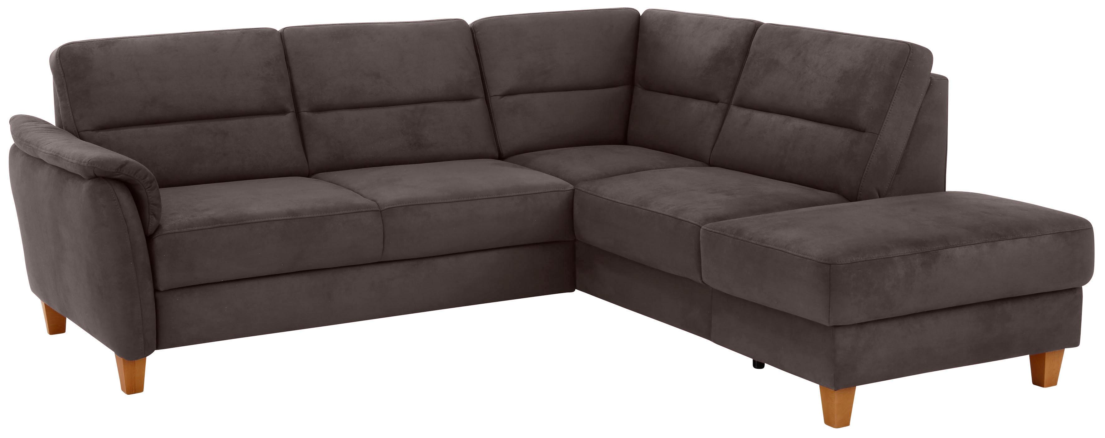 Home affaire Ecksofa "Palmera L-Form, B: 236 cm" optional Schlaffunktion & Bettkasten, Federkern