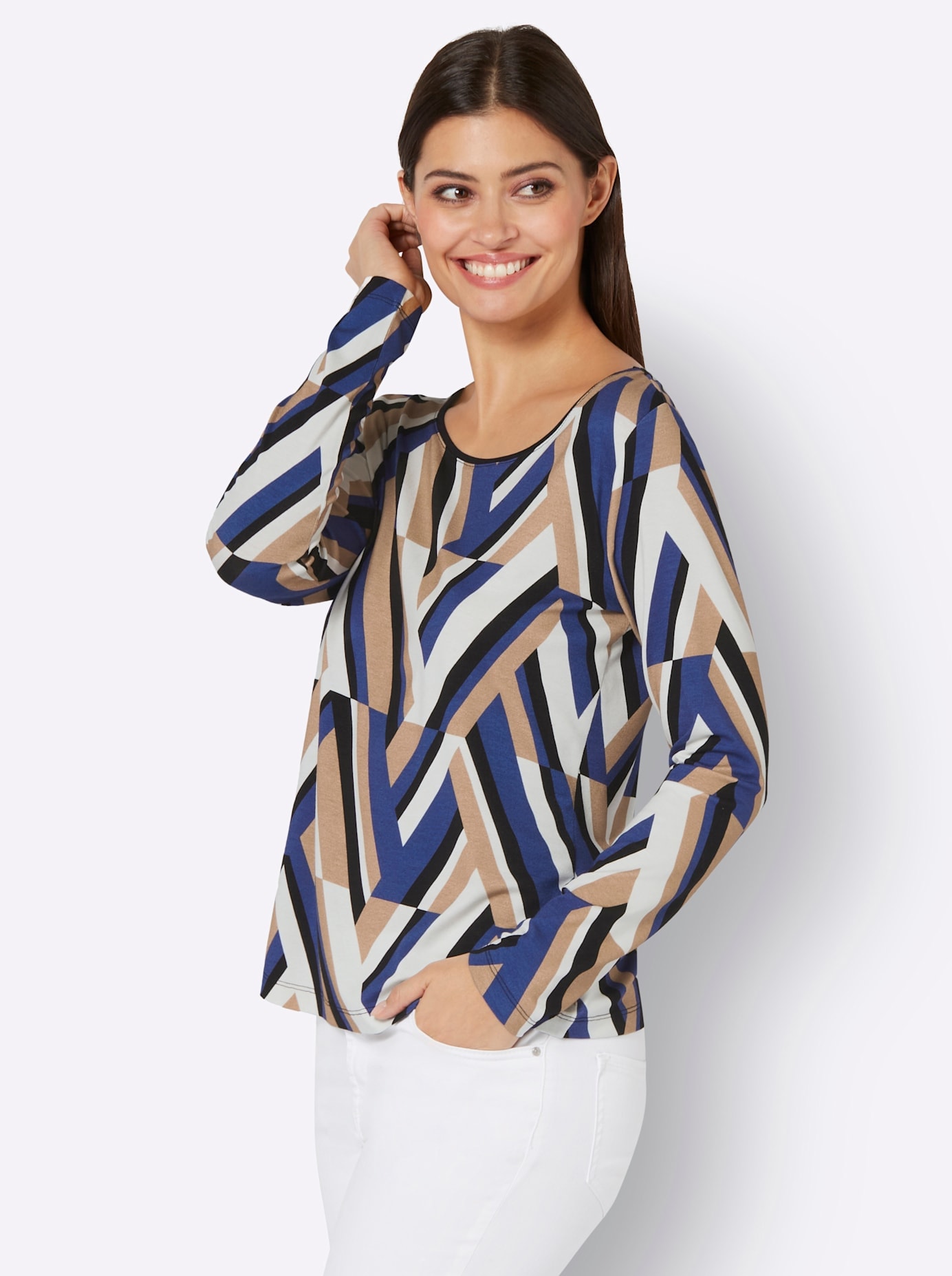 creation L Langarmshirt »Druck-Shirt«, (1 tlg.)