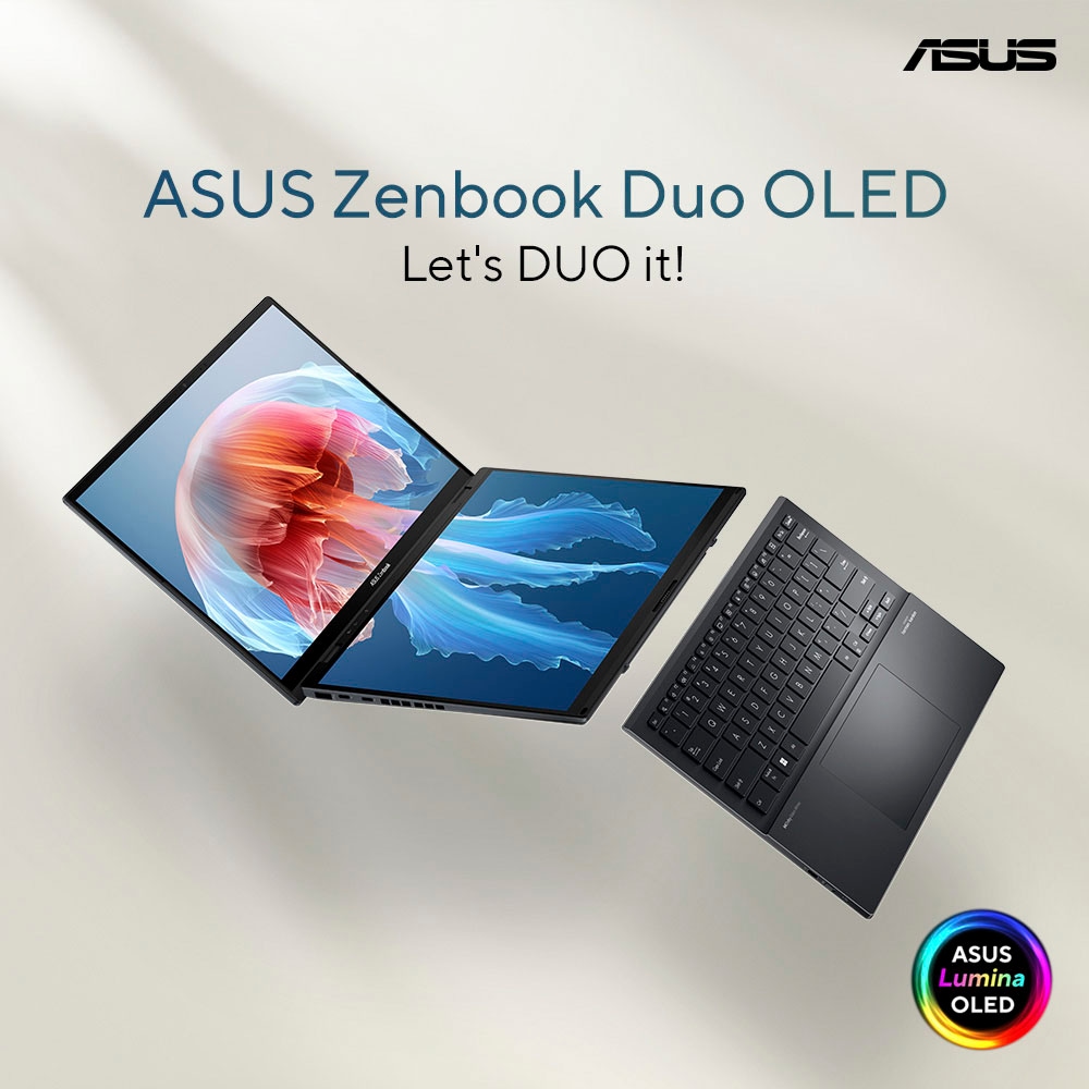 Asus Notebook »Zenbook Duo OLED UX8406MA-QL308X«, 35,6 cm, / 14 Zoll, Intel, Core Ultra 7, ARC, 1000 GB SSD