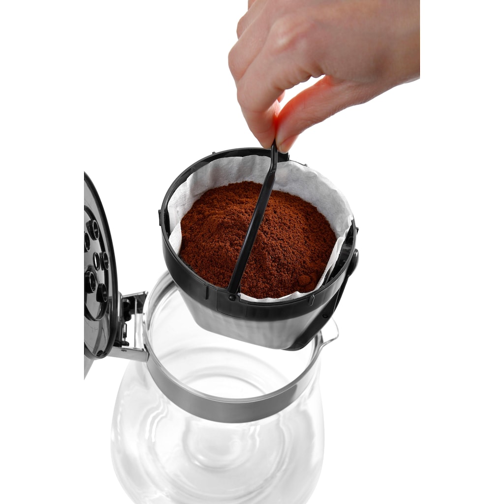 De'Longhi Filterkaffeemaschine »Clessidra ICM 17210«, 1,25 l Kaffeekanne, Papierfilter