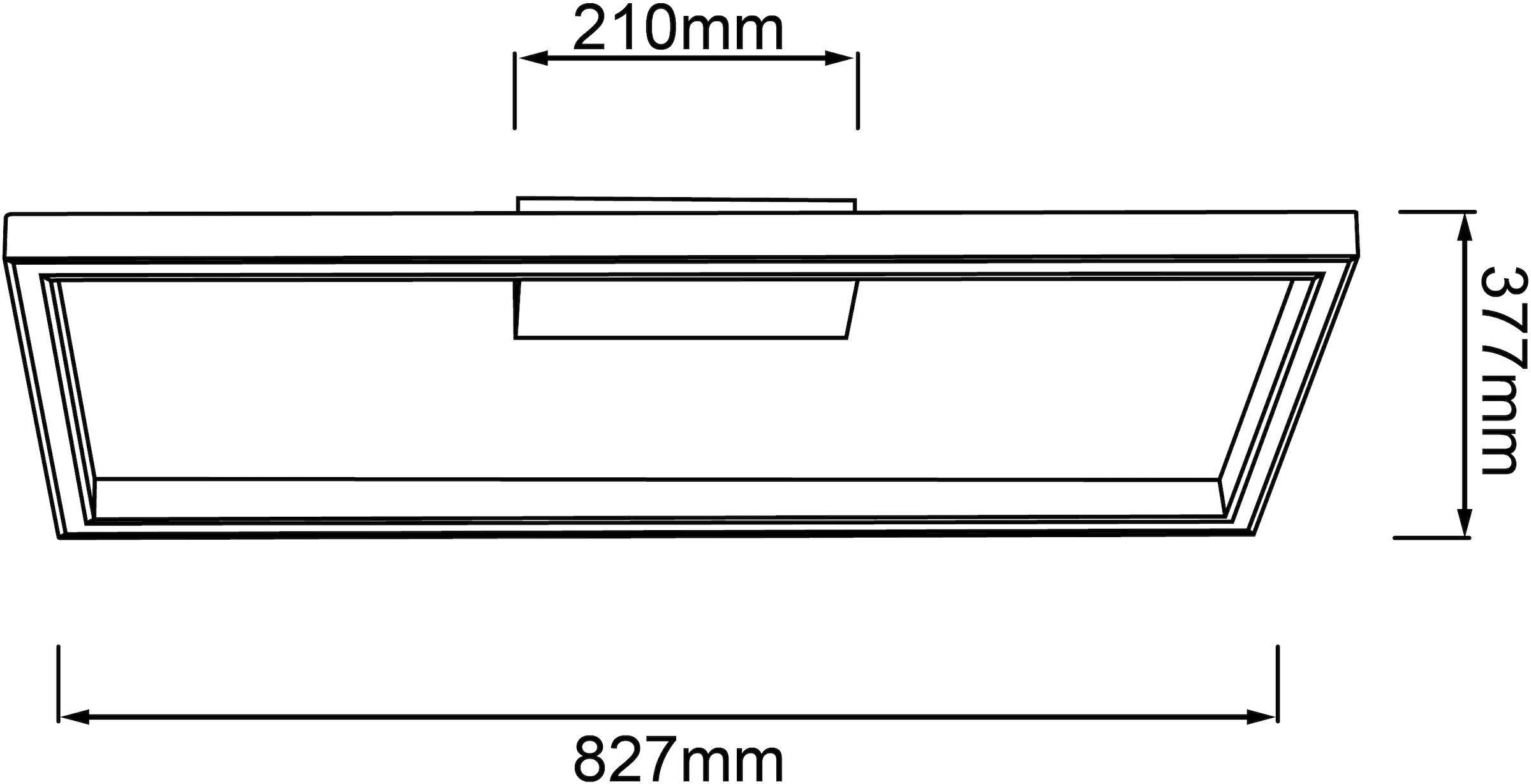 Brilliant LED Deckenleuchte »Delgrosso«, 1 flammig, Leuchtmittel LED-Modul | LED fest integriert, 83 x 38 cm, 2600 lm, warmweißes Licht, Holz/Kunststoff, eiche geölt