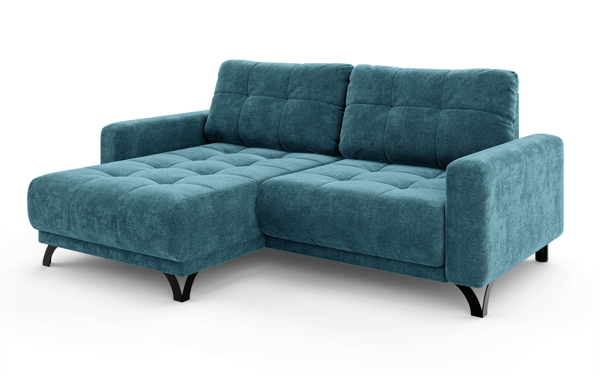 INOSIGN Ecksofa »FAIRVIEW mit verstellbaren Rückenlehne, Maße B/T/H: 234/174/93 cm«, L-Form mit Wellenunterfederung, Recamiere beidseitig montierbar