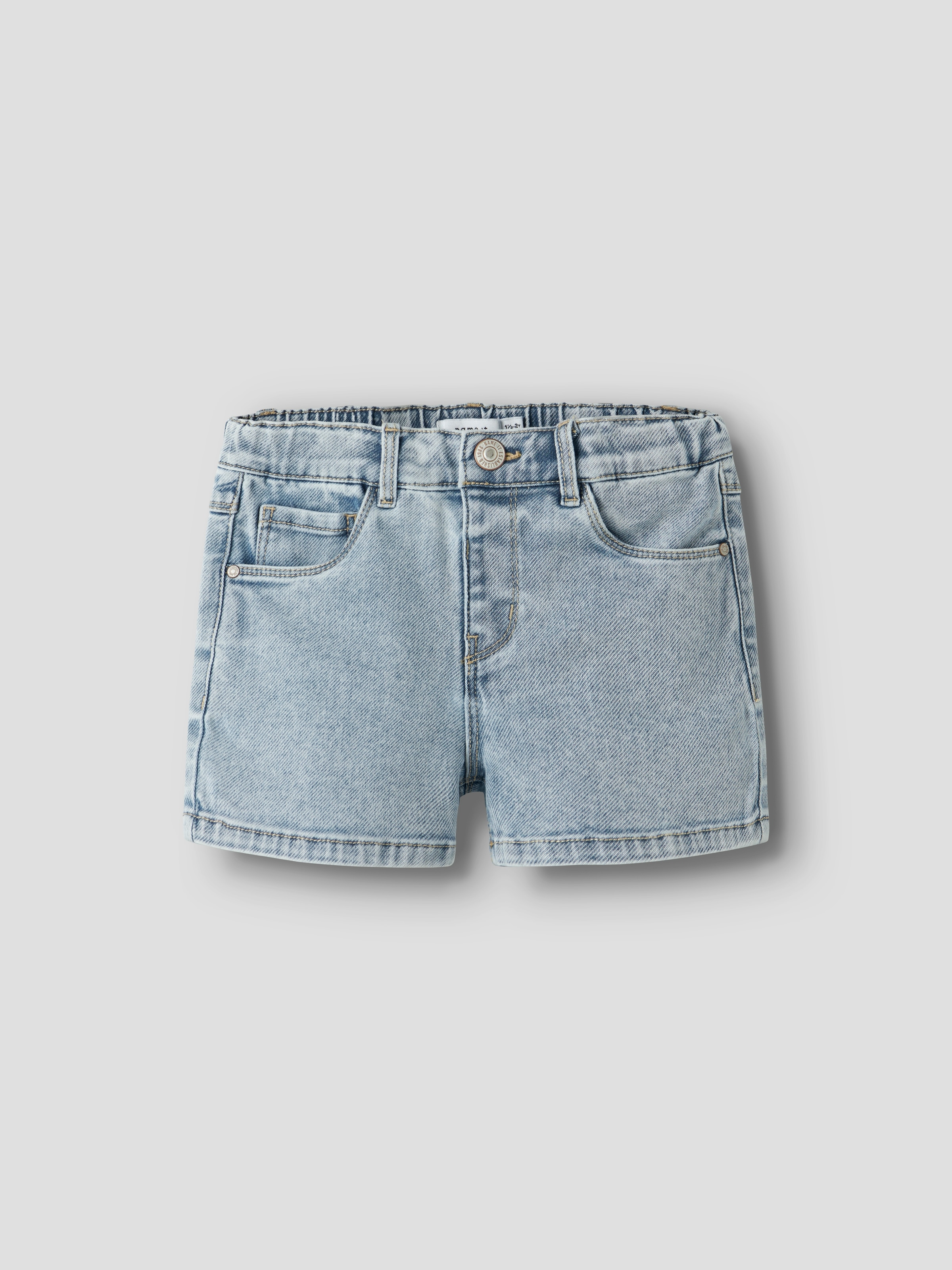 Name It Jeansshorts »NMFROSE MOM DNM SHORTS 1140-GY« Baumwollmischung, Denim, mit Stretch, leichter Used Look